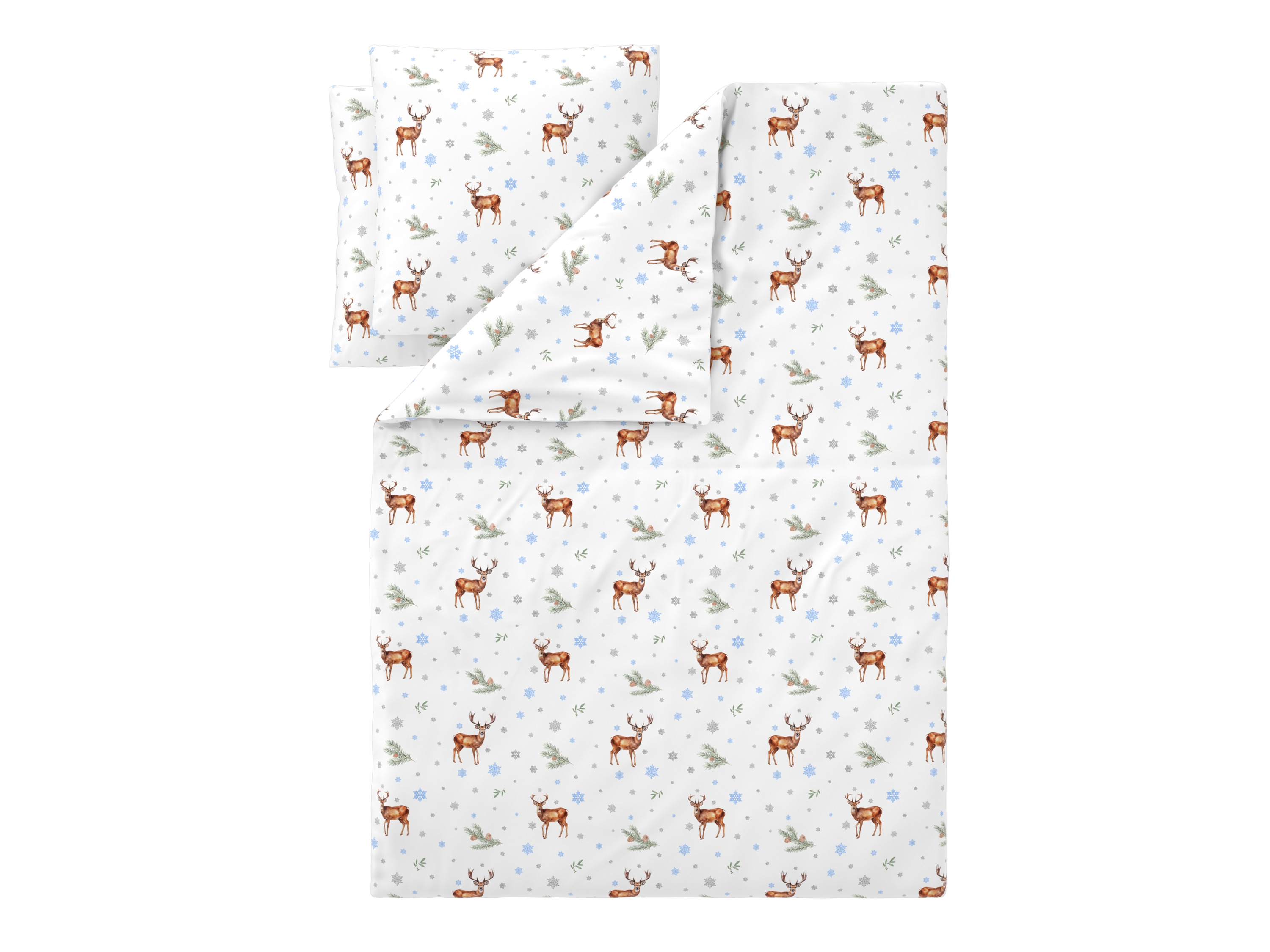 Livarno Pościel flanelowa z bawełną, 160 x 200 cm Jeleń