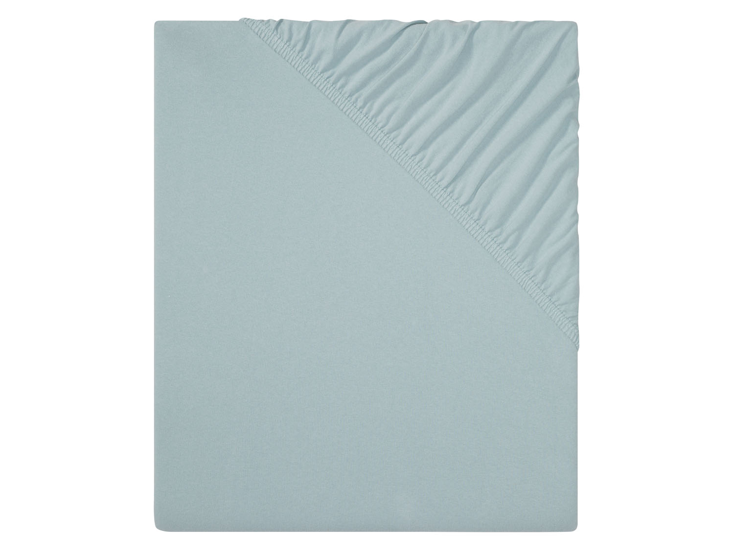 Livarno home Prześcieradło bawełniane z dżerseju z elastanem, 90-100 x 200 cm Niebieski