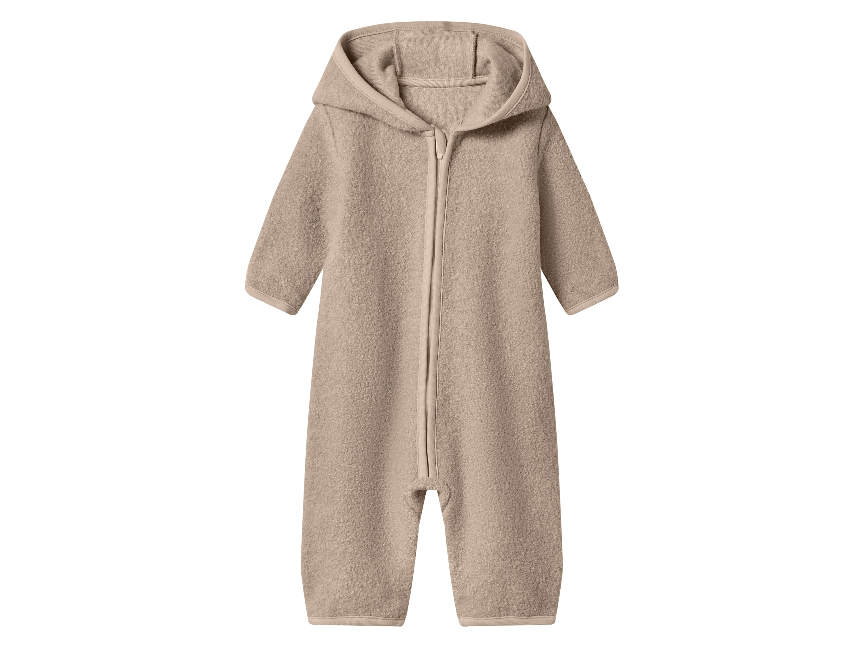 lupilu Kombinezon niemowlęcy z wełny merino Beżowy, 62/68