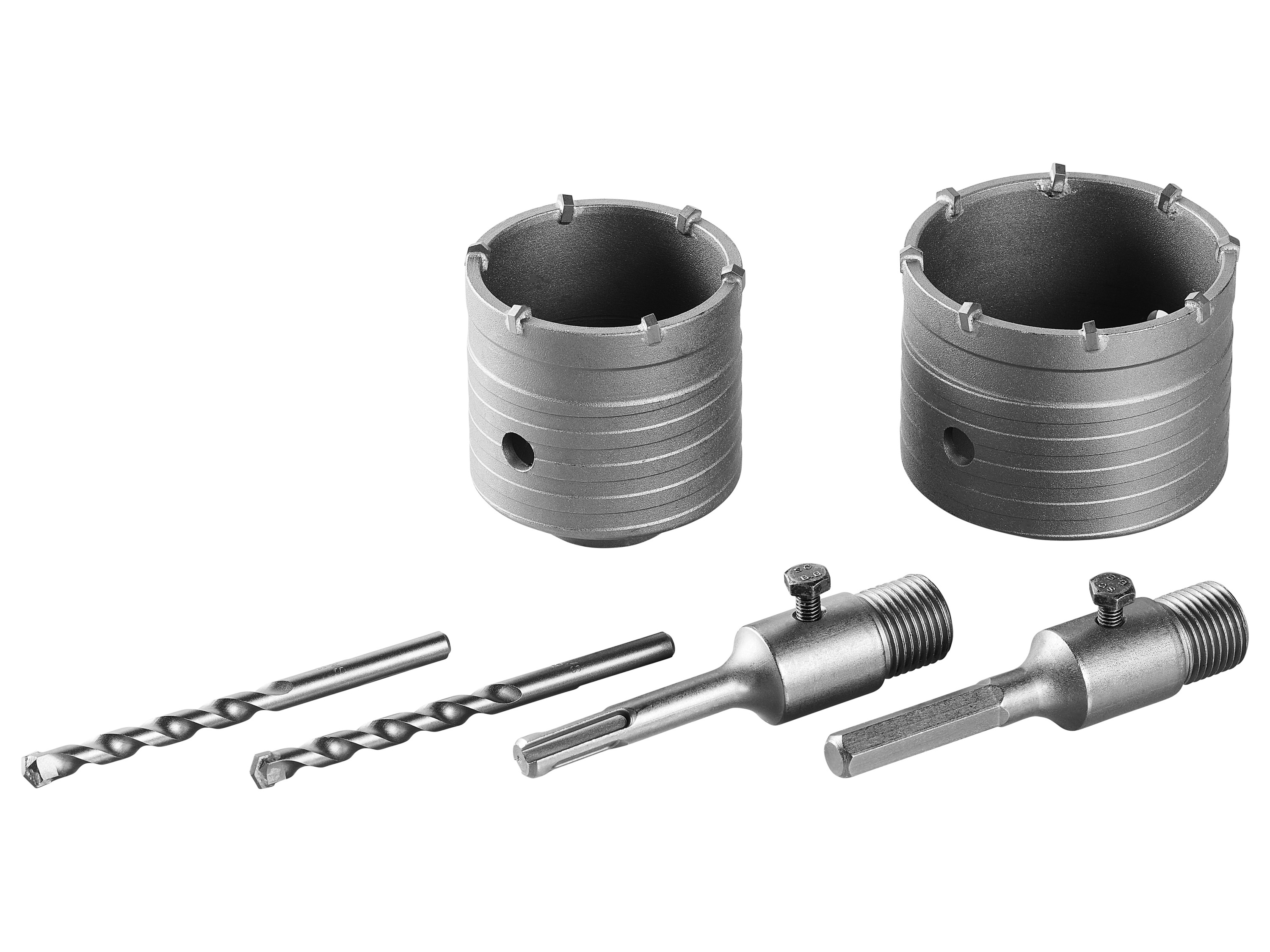 Parkside Zestaw wierteł do kamienia, cegły i betonu lekkiego Zestaw wierteł, 6 szt.