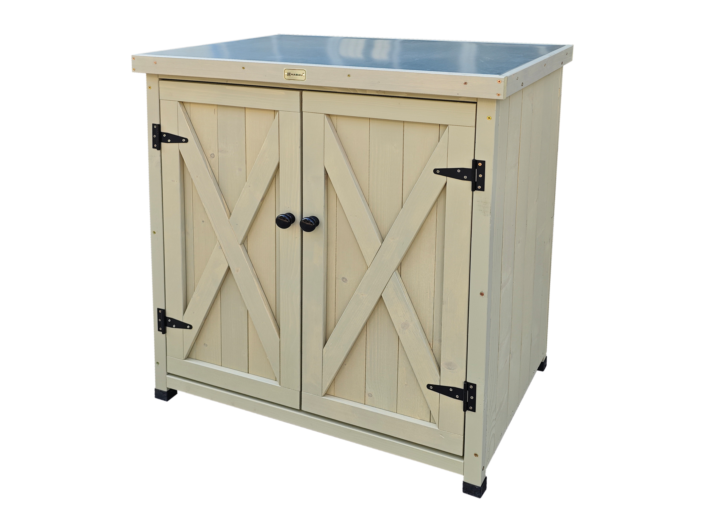 Habau Szafka ogrodowa Laura, 80 x 45 x 92 cm, szara