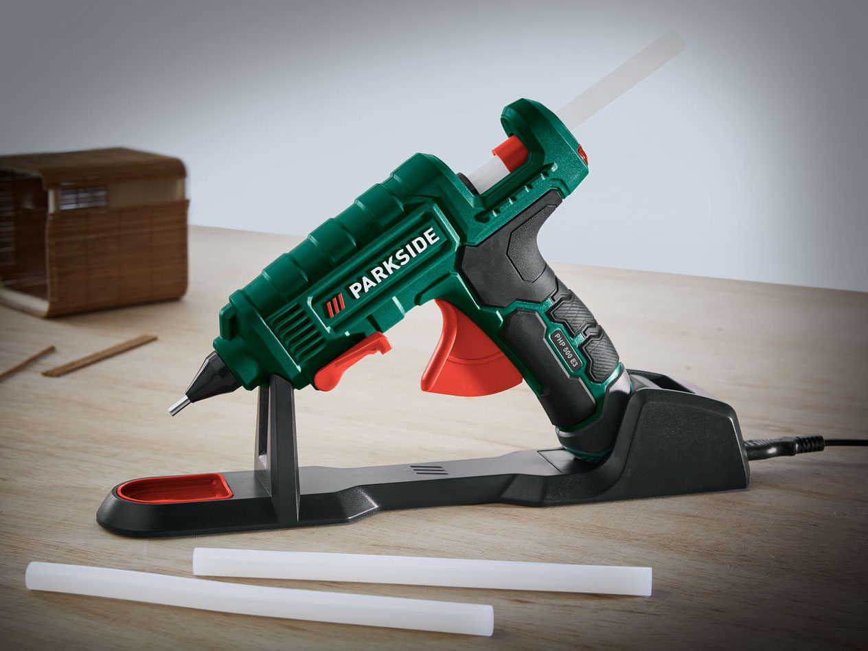 Parkside Pistolet do klejenia na gorąco PHP 500 E3 z 3 laskami kleju, 25 W