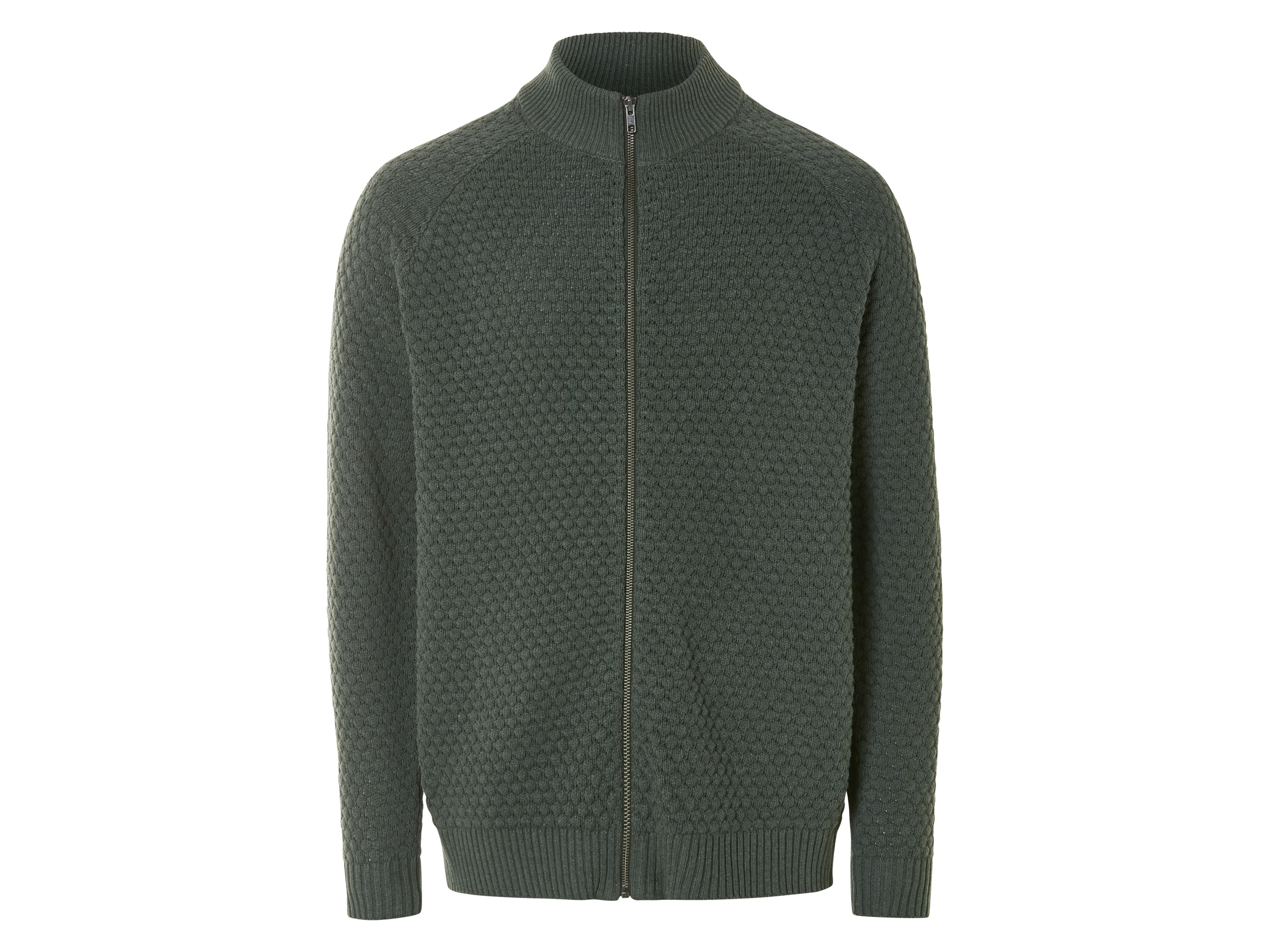 esmara Men Kardigan męski ze stójką Zielony, M 48/50