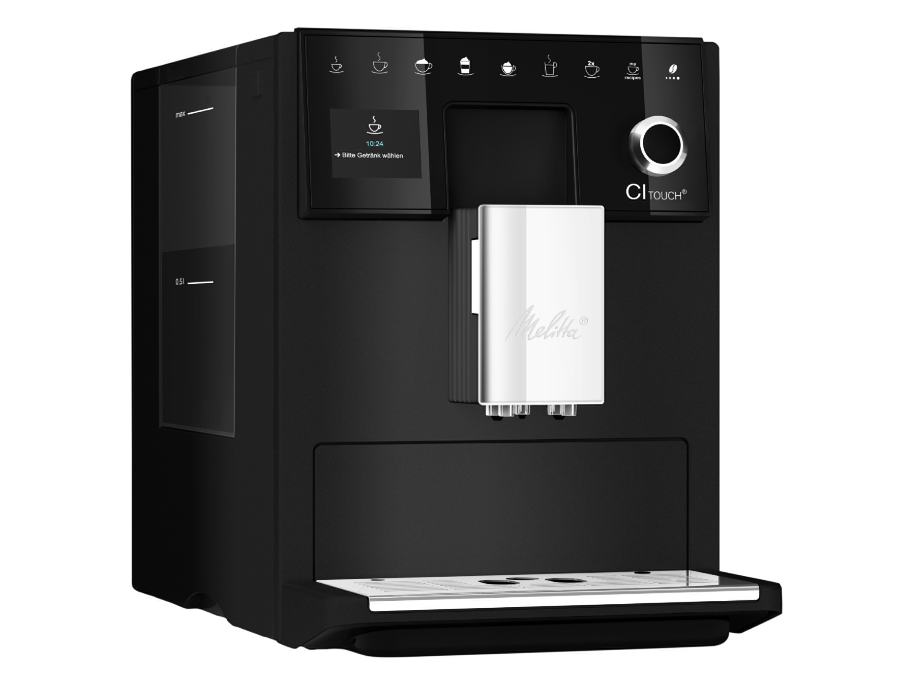 Melitta W pełni automatyczny ekspres do kawy CI Touch, matowy czarny