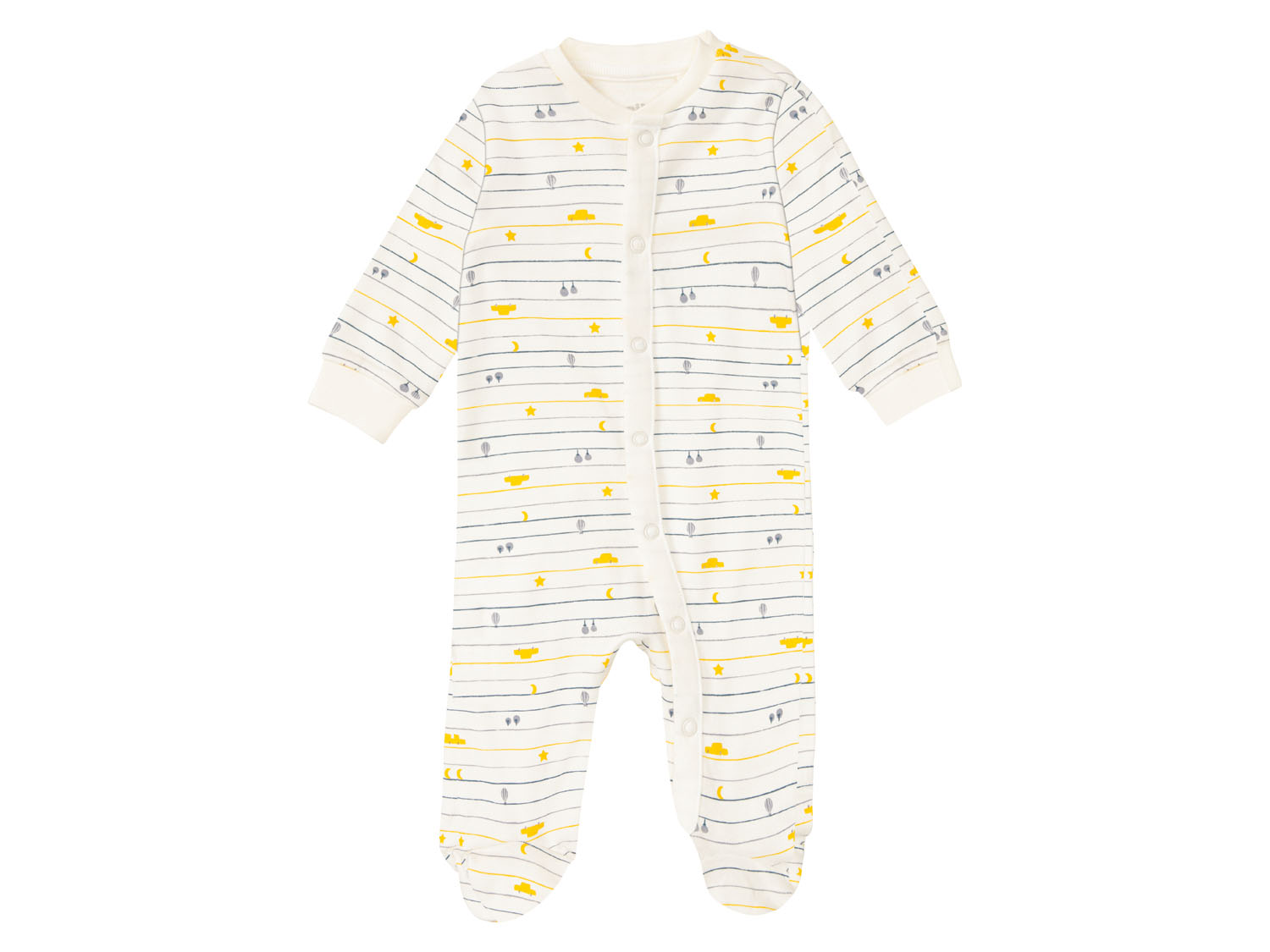 lupilu Pajacyk niemowlęcy z bawełny organicznej 68, Kremowy