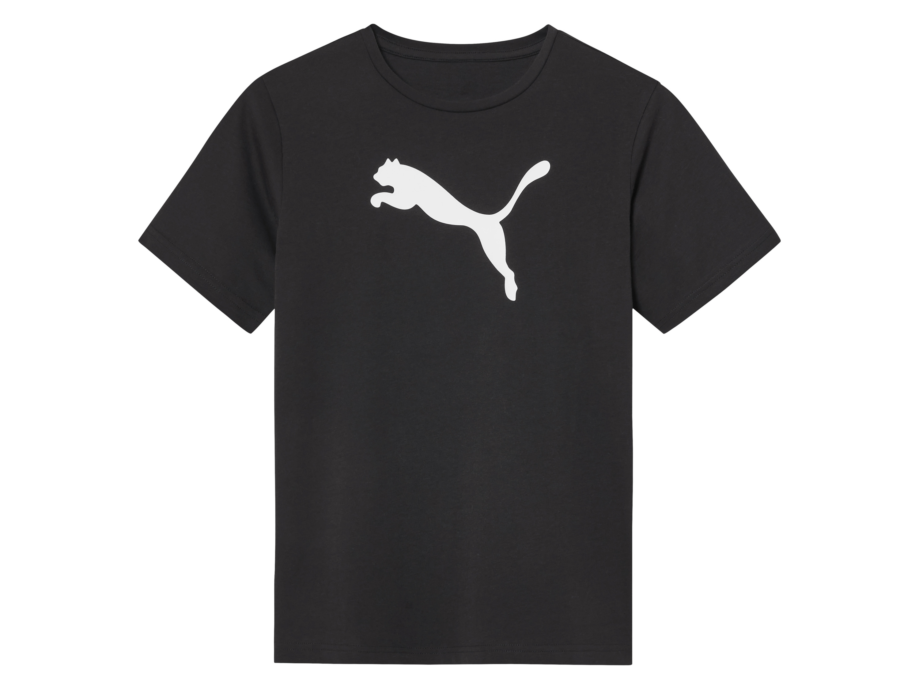 Puma Koszulka dziecięca z dużym logo 140 cm, Czarny