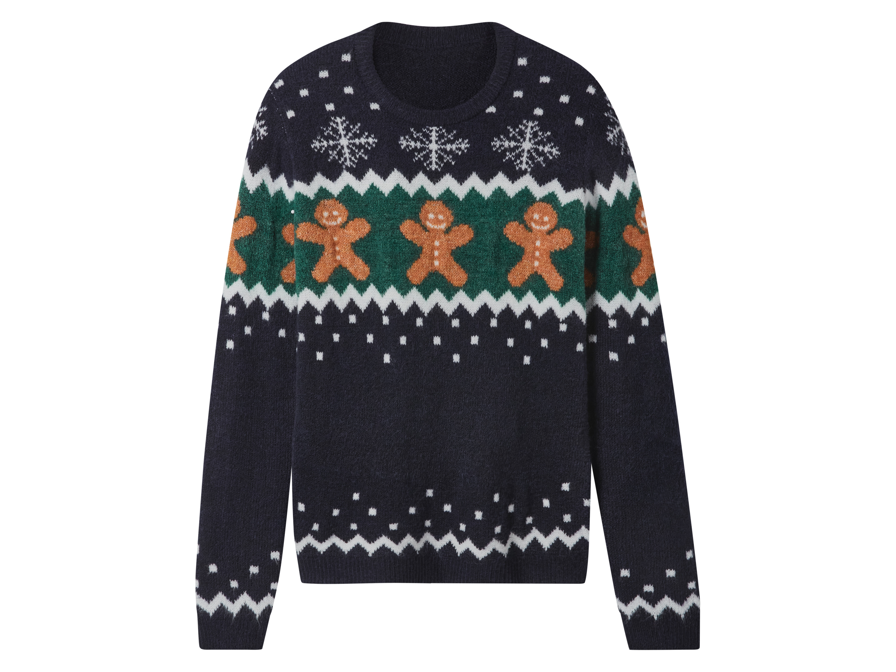 esmara Sweter dziecięcy ze świątecznym wzorem Niebieski, 158/164