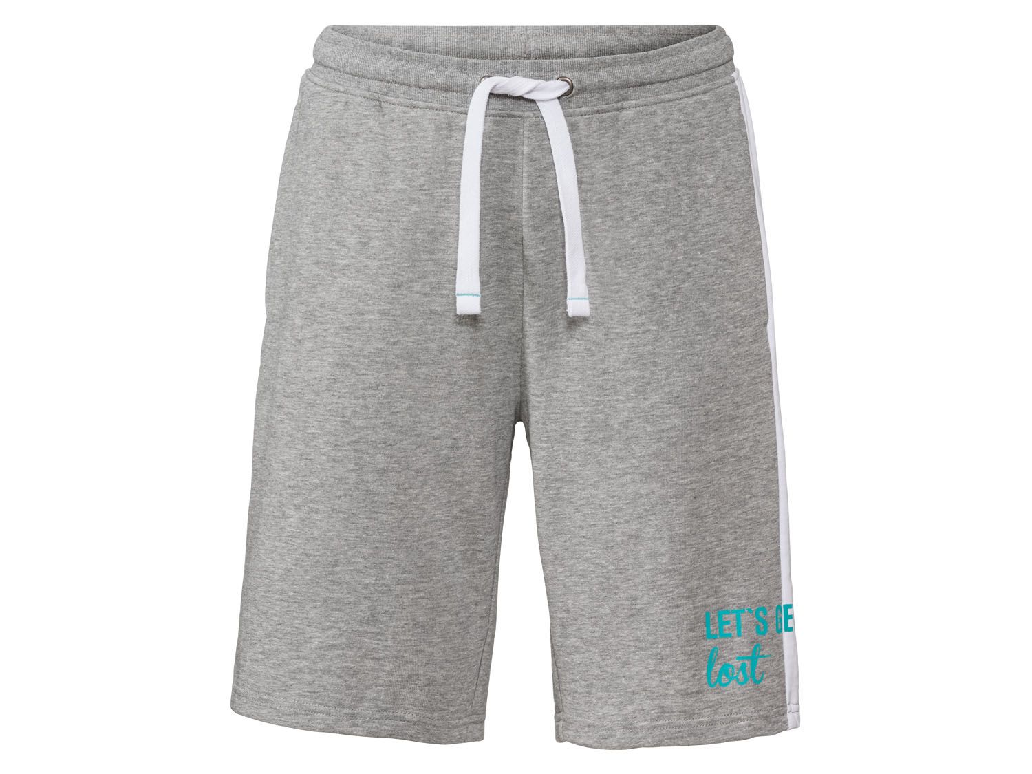 Livergy Szorty męskie z bawełną, 1 para Szary, M 48/50