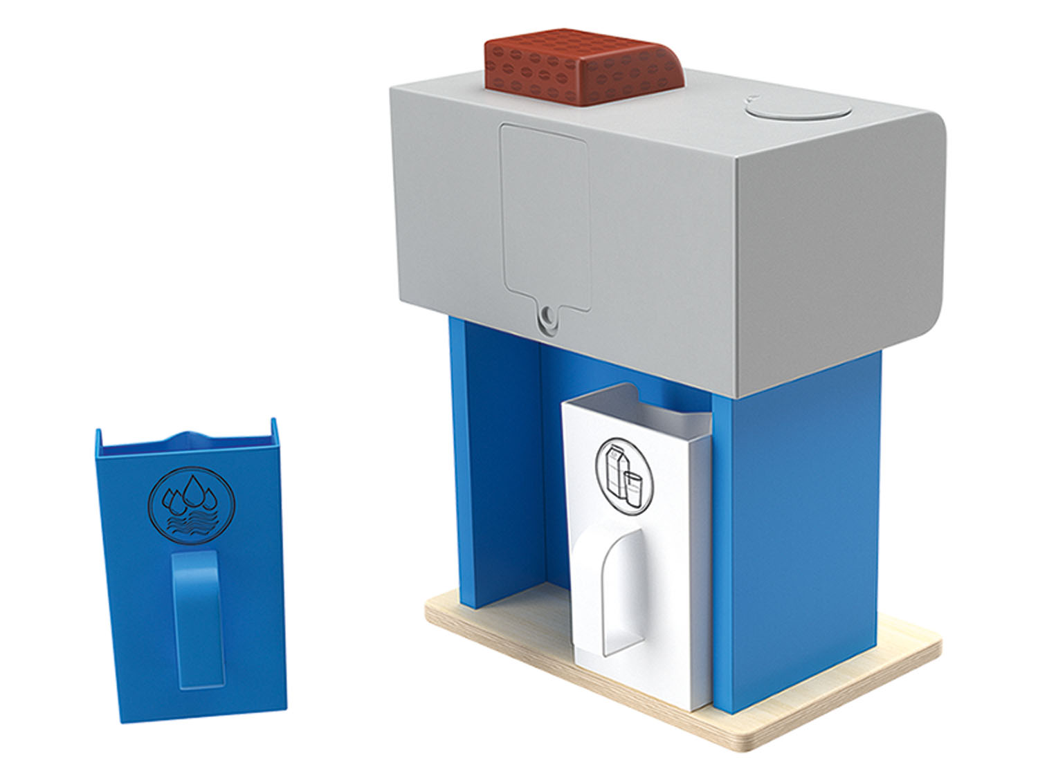 Playtive Zestaw zabawek drewnianych, 1 komplet Ekspres do kawy