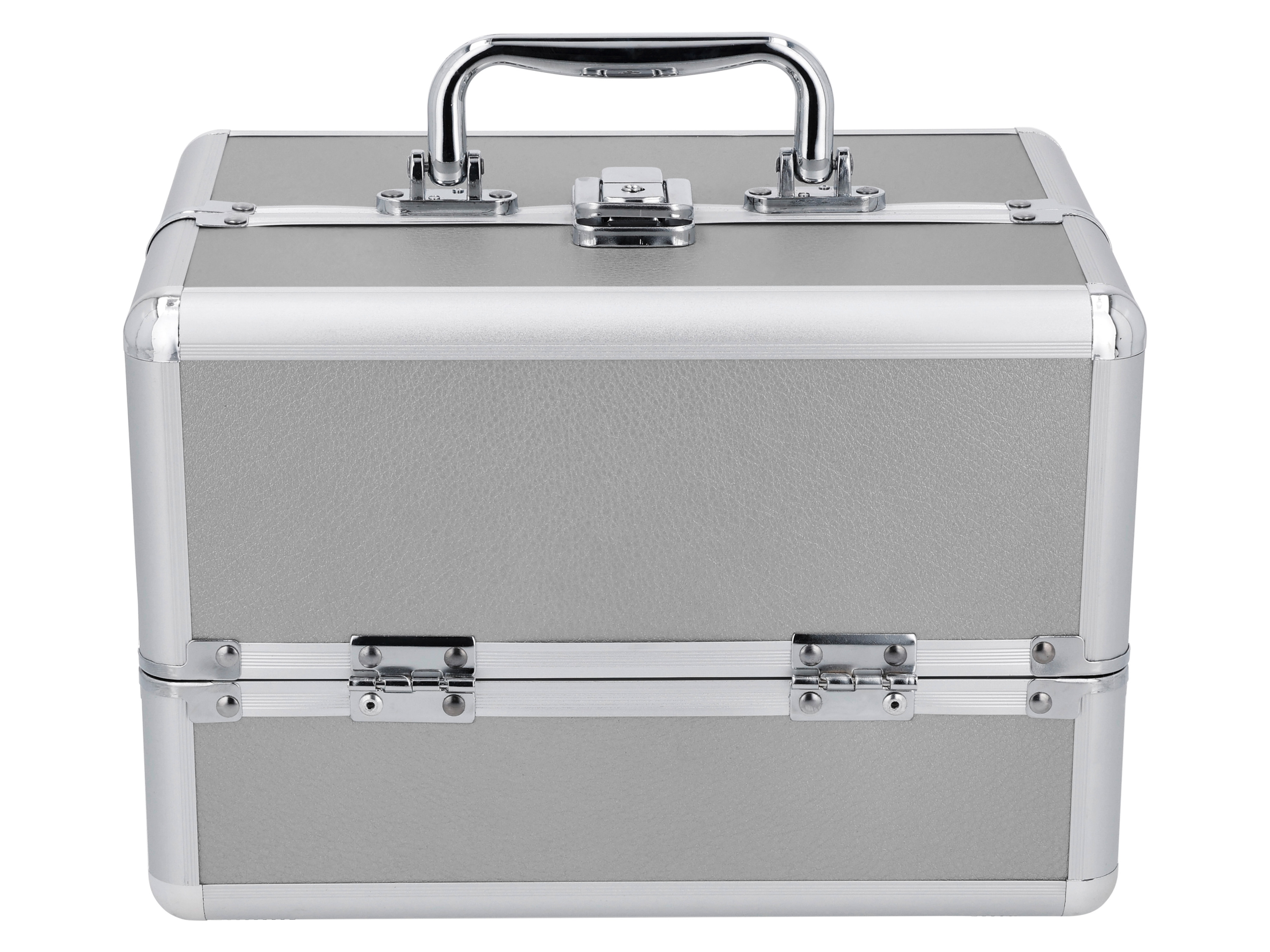 Kuferek kosmetyczny Srebrny