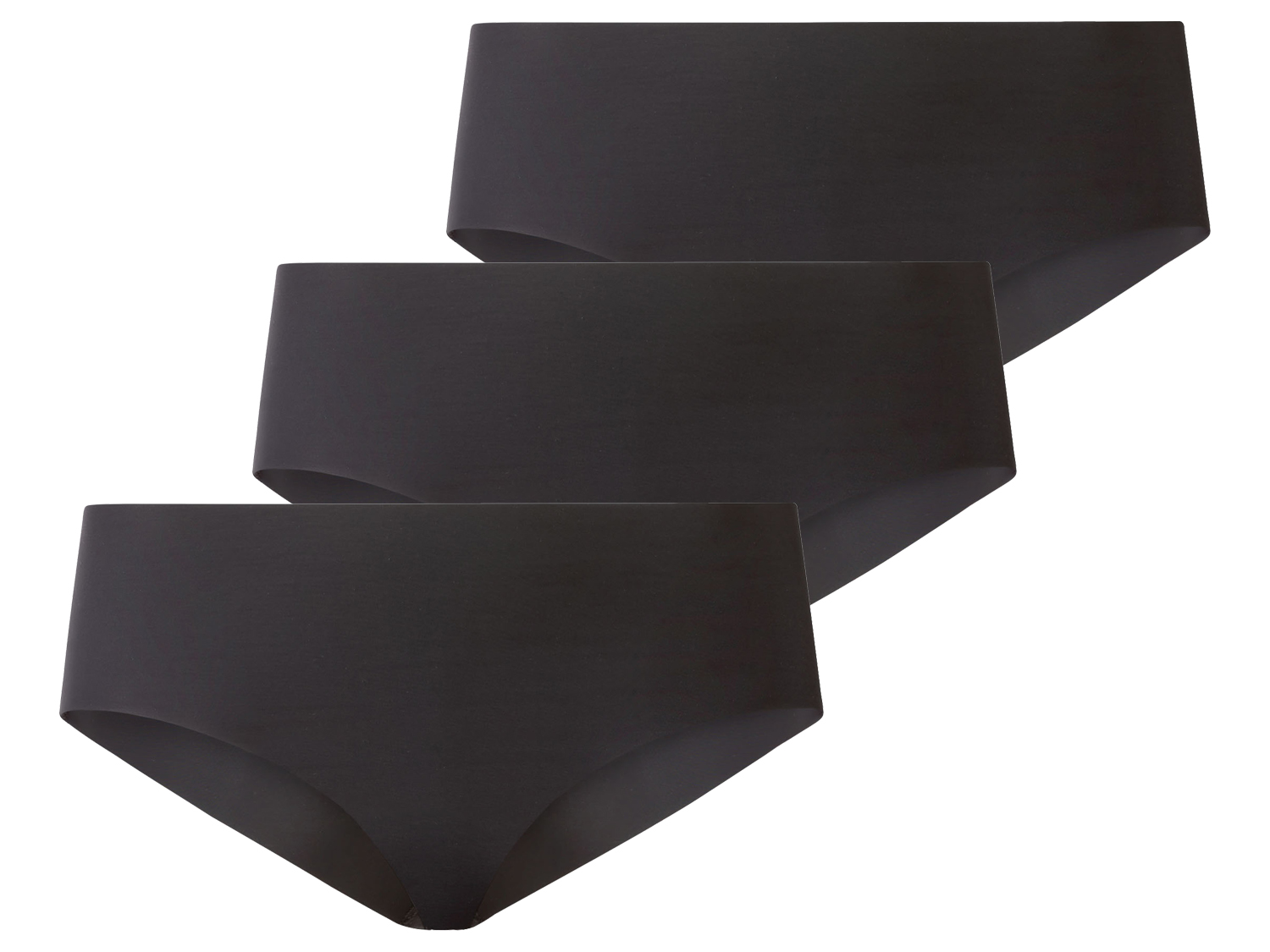 esmara Hipstery damskie bezszwowe, 3 pary M 40/42, Czarny