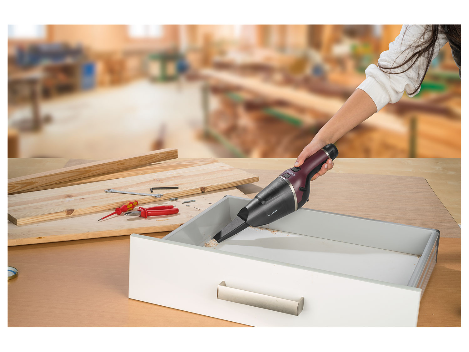 Parkside me Odkurzacz akumulatorowy Pmssa 8 B2 z akumulatorem, bez ładowarki, 8 V, 2 Ah