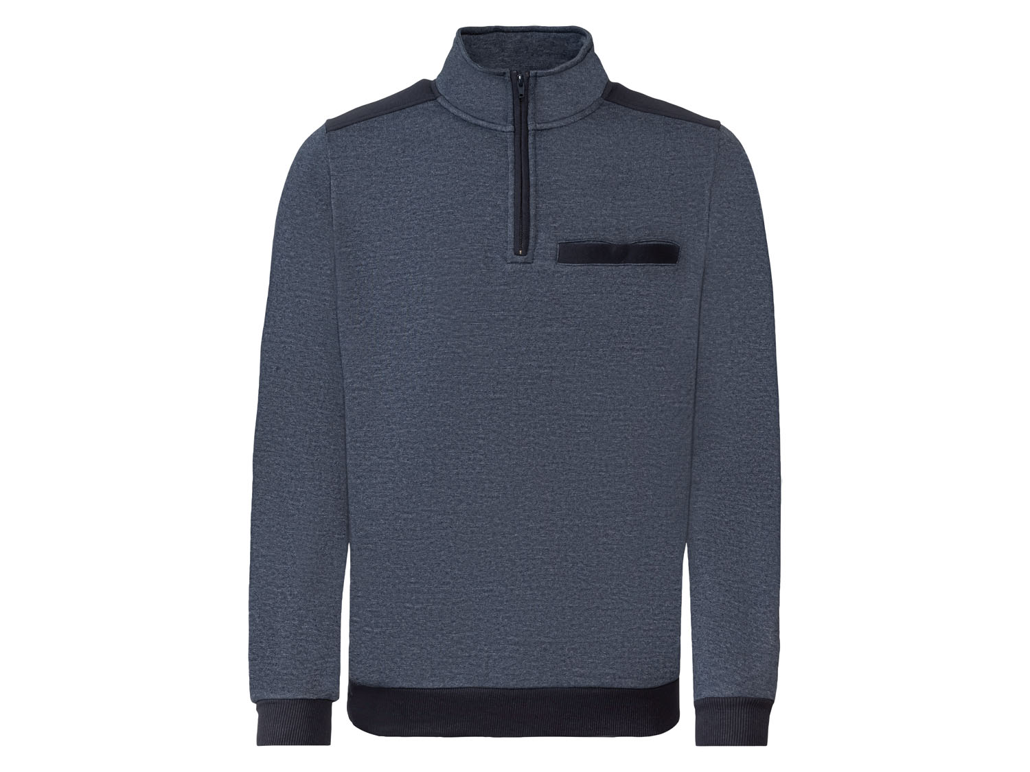 Livergy Bluza męska ze stójką, z bawełną Xl56/58, Granatowy