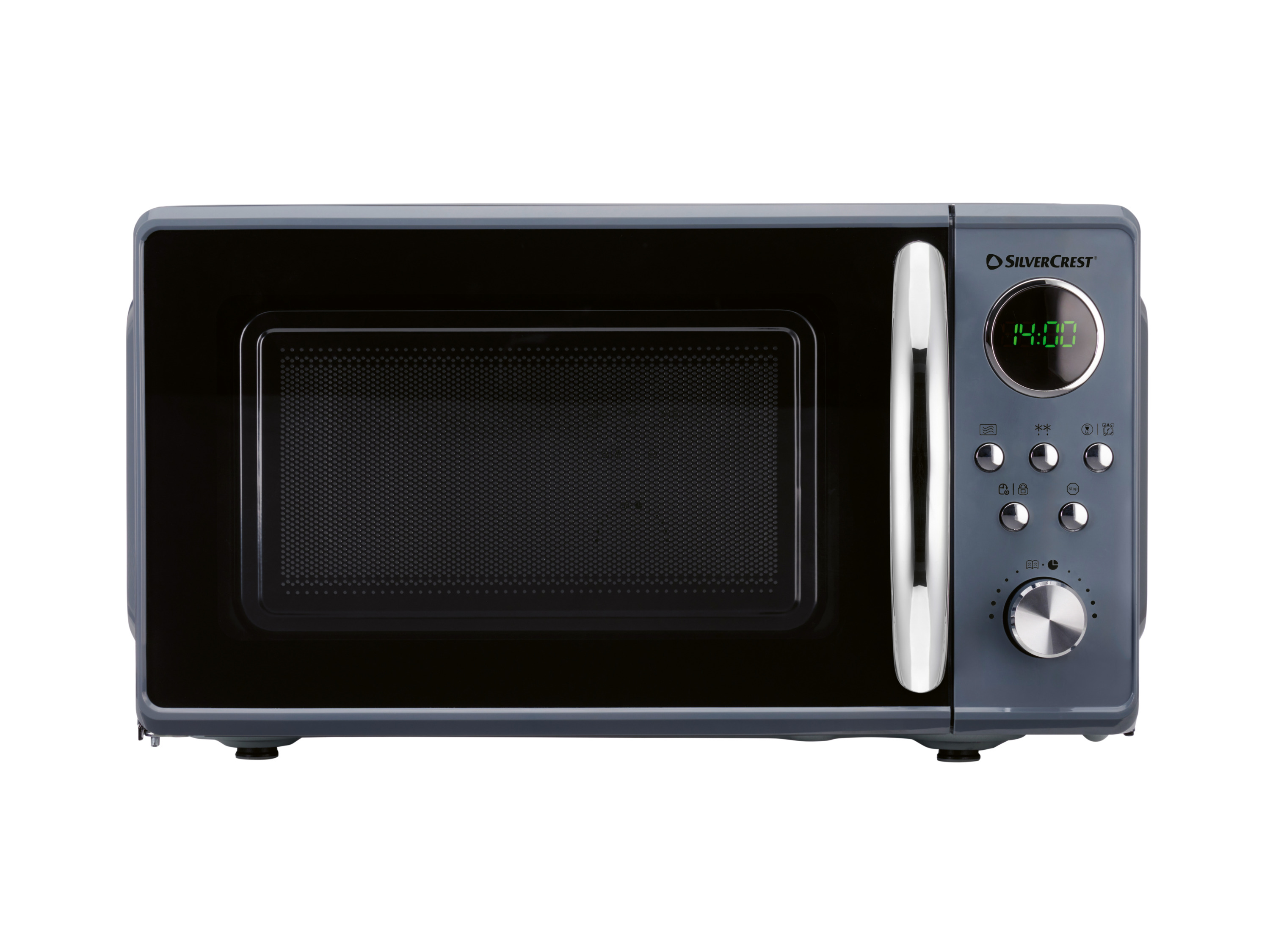 Silvercrest Kuchenka mikrofalowa retro, 700 W, Smwc 700 D1, antracytowa