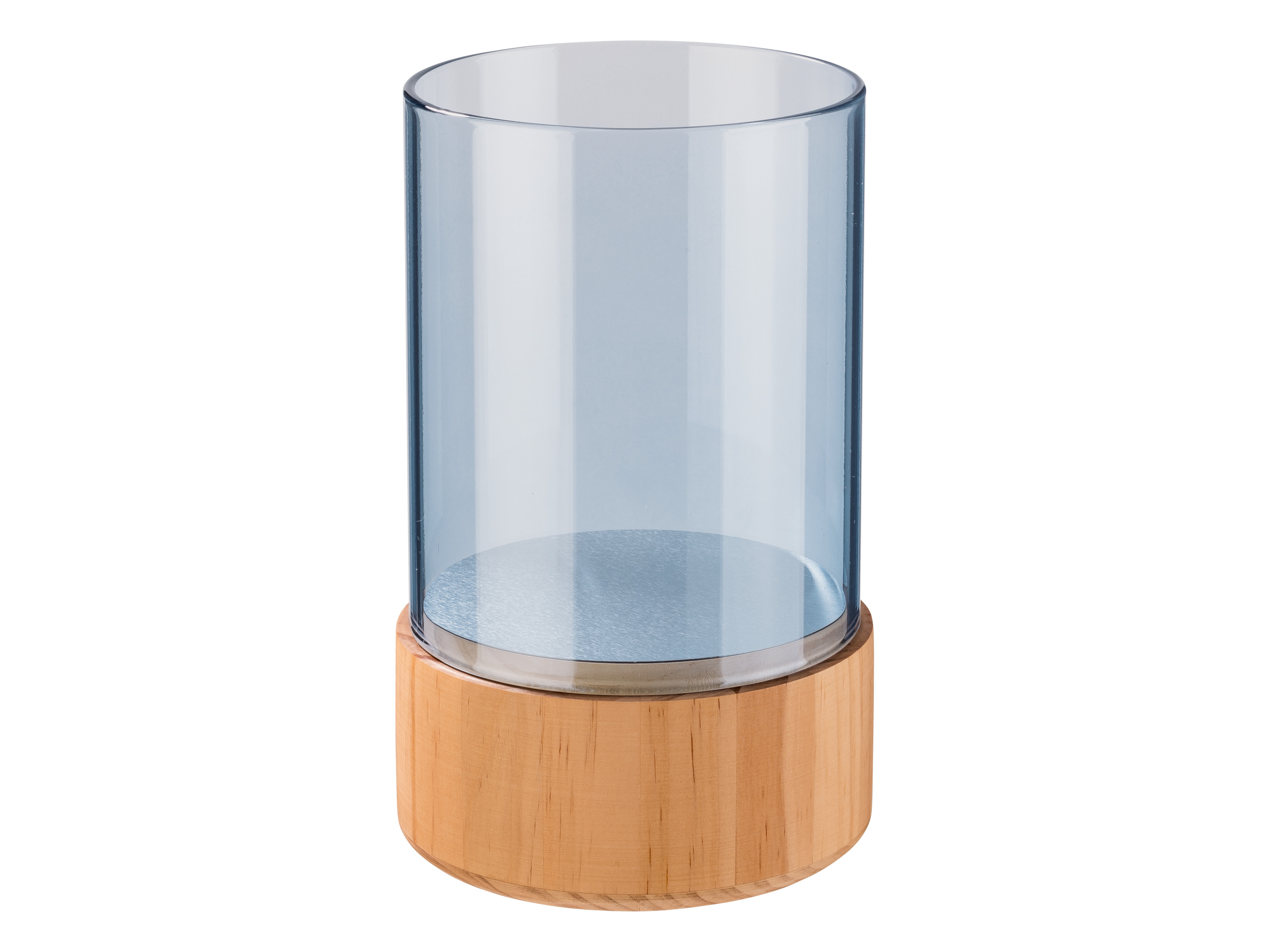 Livarno home Latarenka szklana na świecę Niebieski