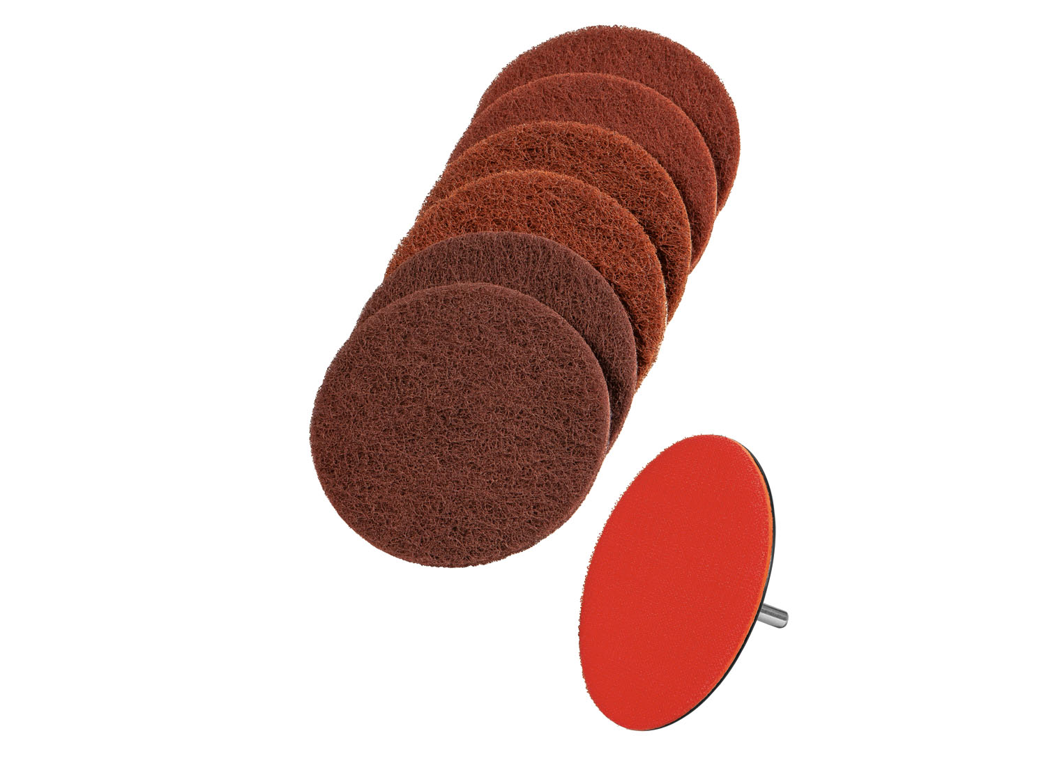 Parkside Akcesoria do szlifierki kątowej 20 V, 1 zestaw Włóknina szlifierska/dysk szlifierski