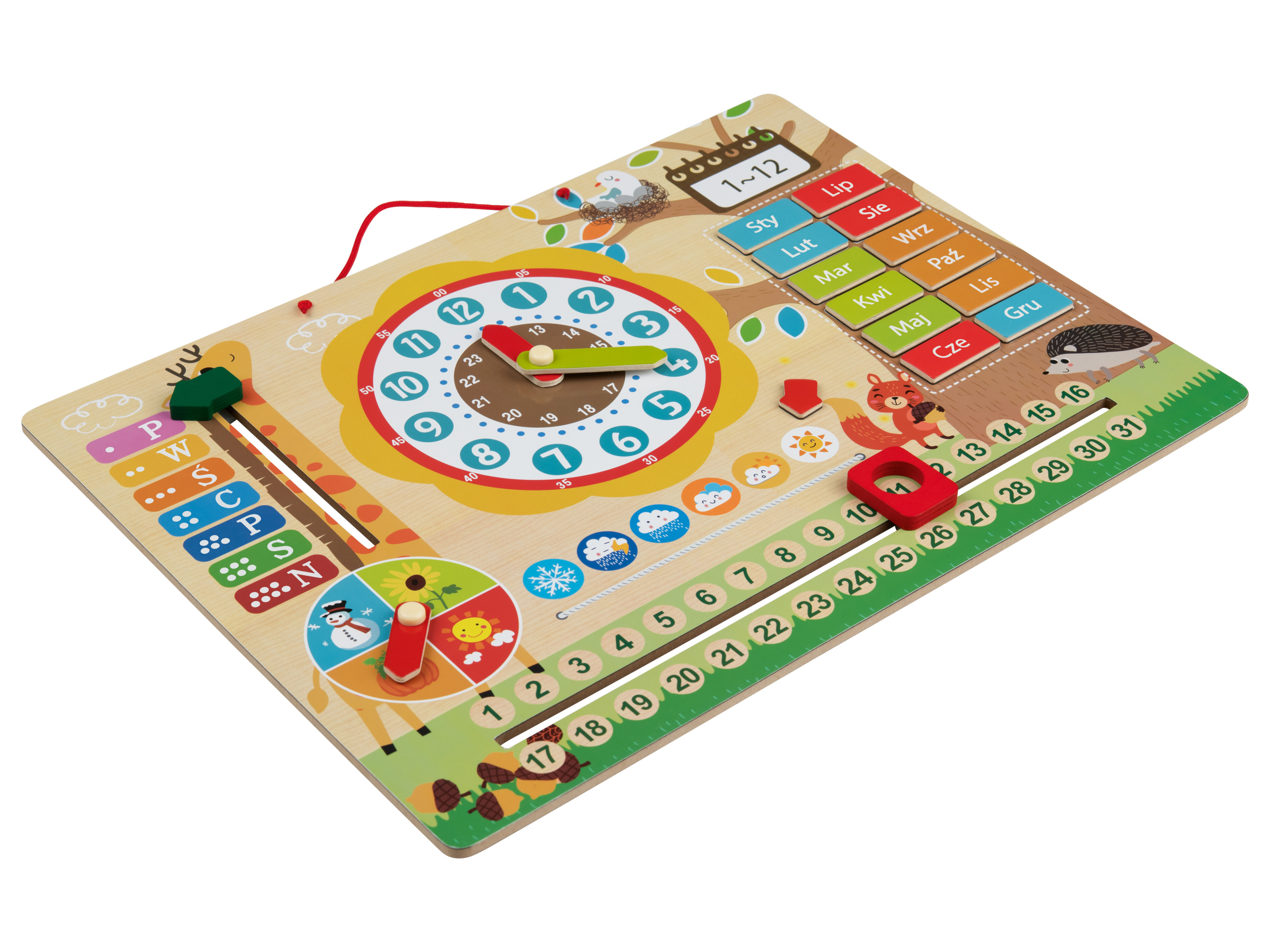 lupilu Tablica magnetyczna / laptop Zegar magnetyczny