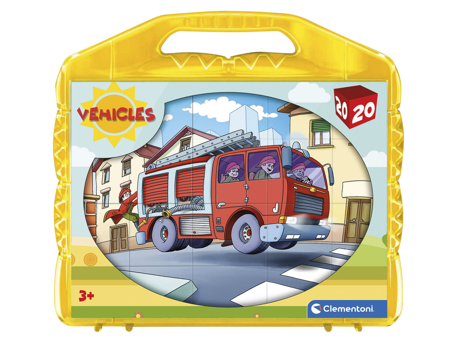 Clementoni Puzzle-klocki, 20 el. Pojazdy