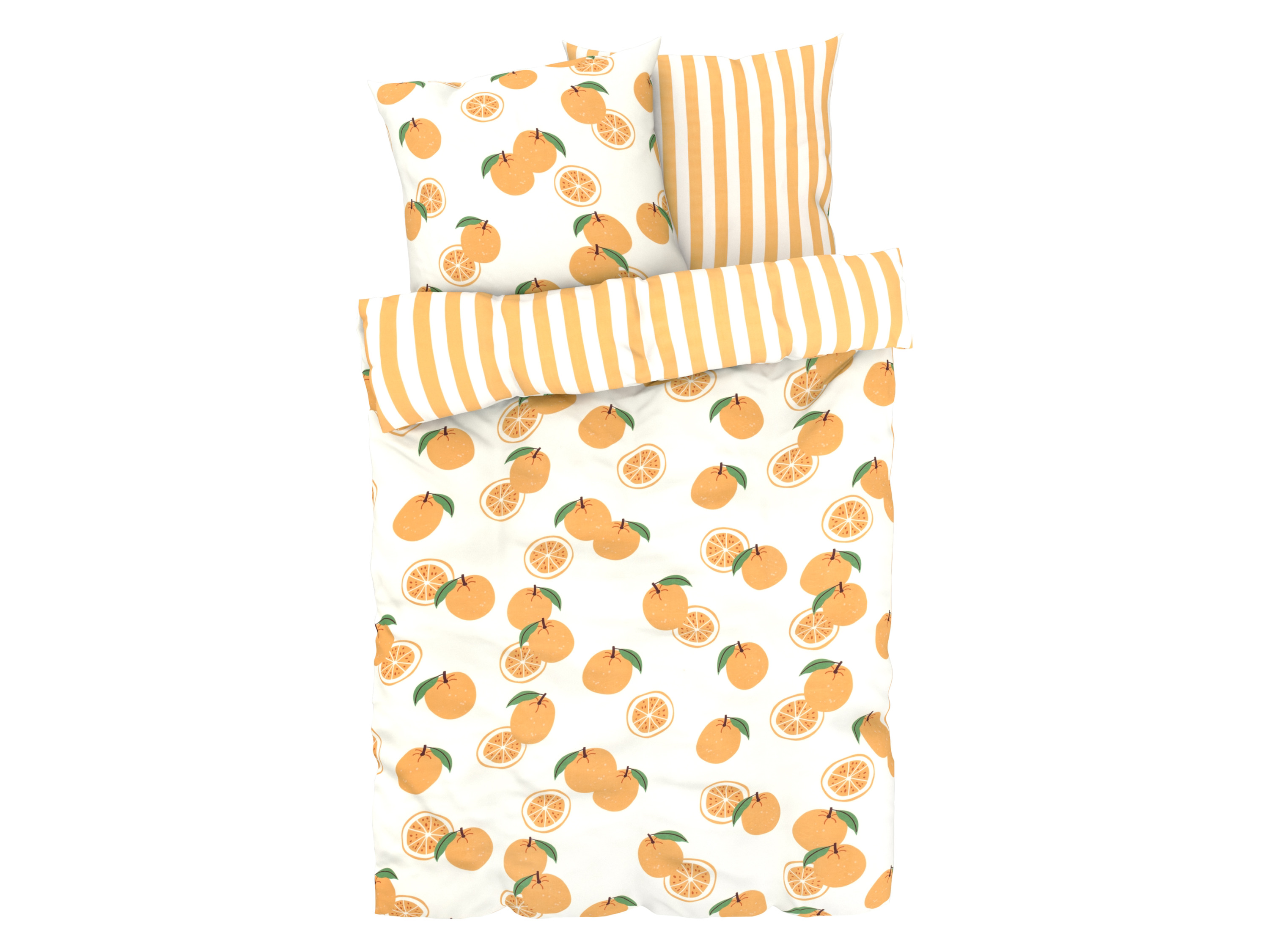 Livarno home Pościel dwustronna z mikrowłókna satynowego, 220 x 200 cm pomarańczowy