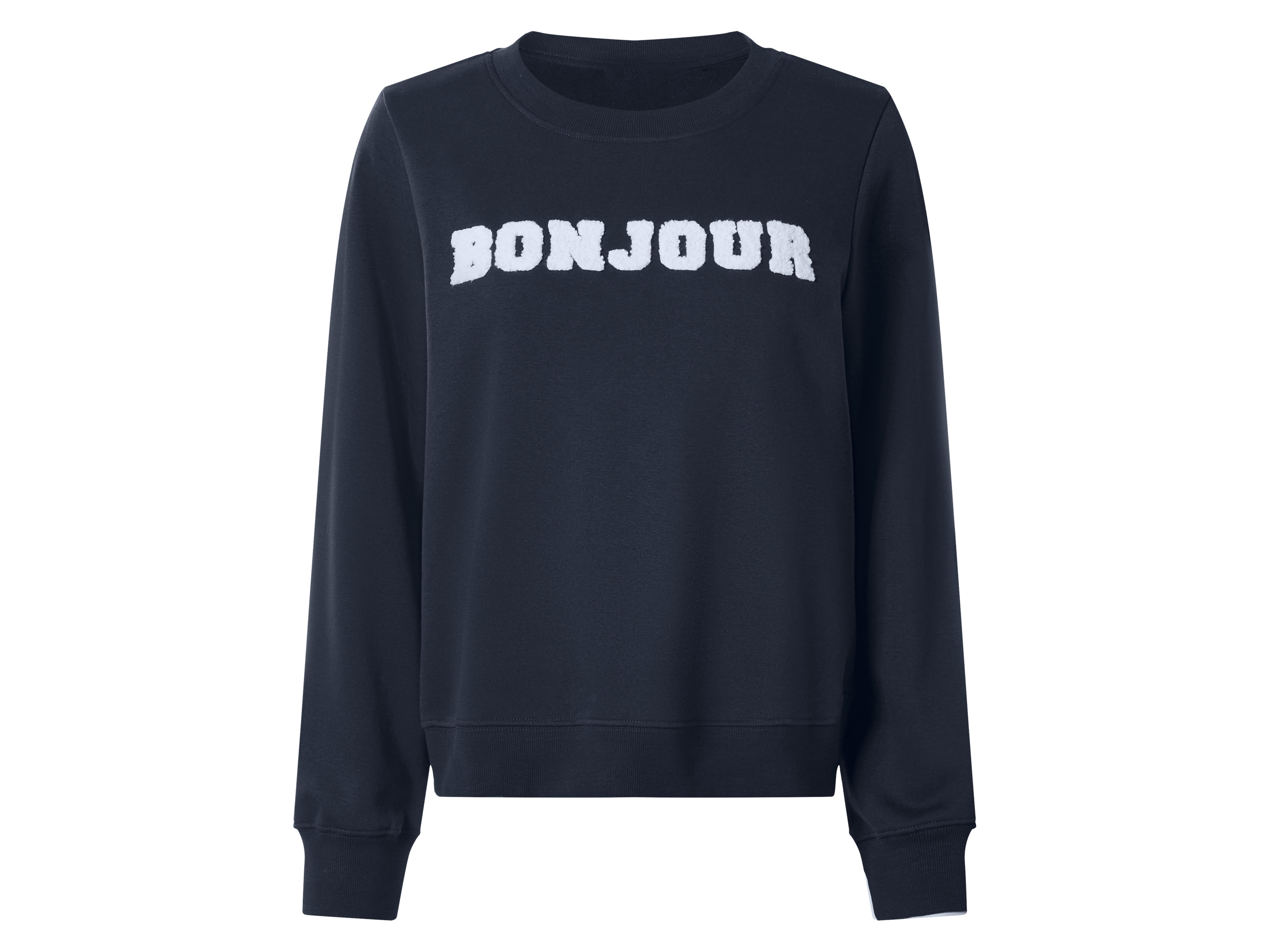 esmara Bluza dresowa damska z bawełną Granatowy, M40/42