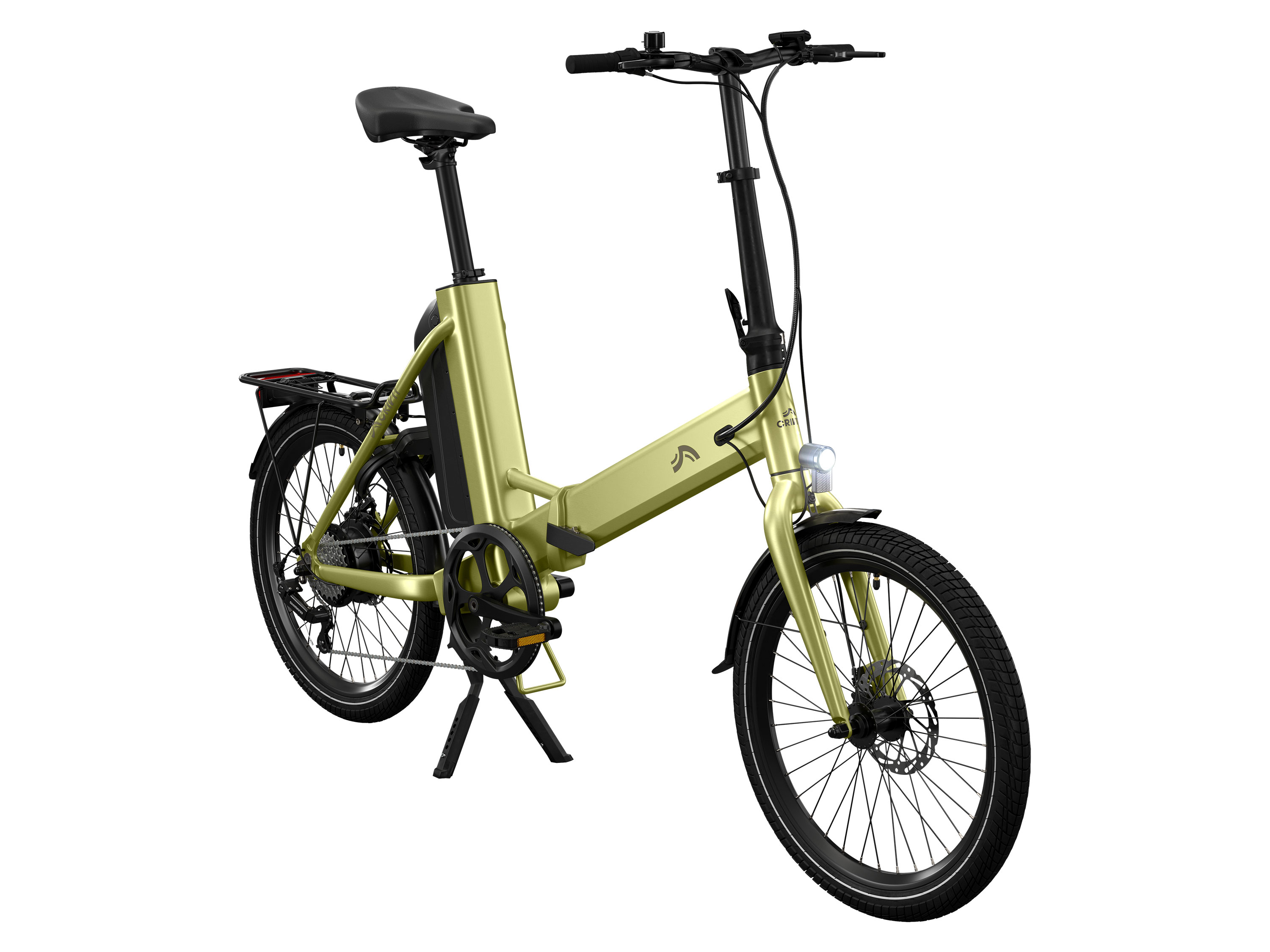 Crivit Rower elektryczny 530 Wh, FoldX 530 Zielony