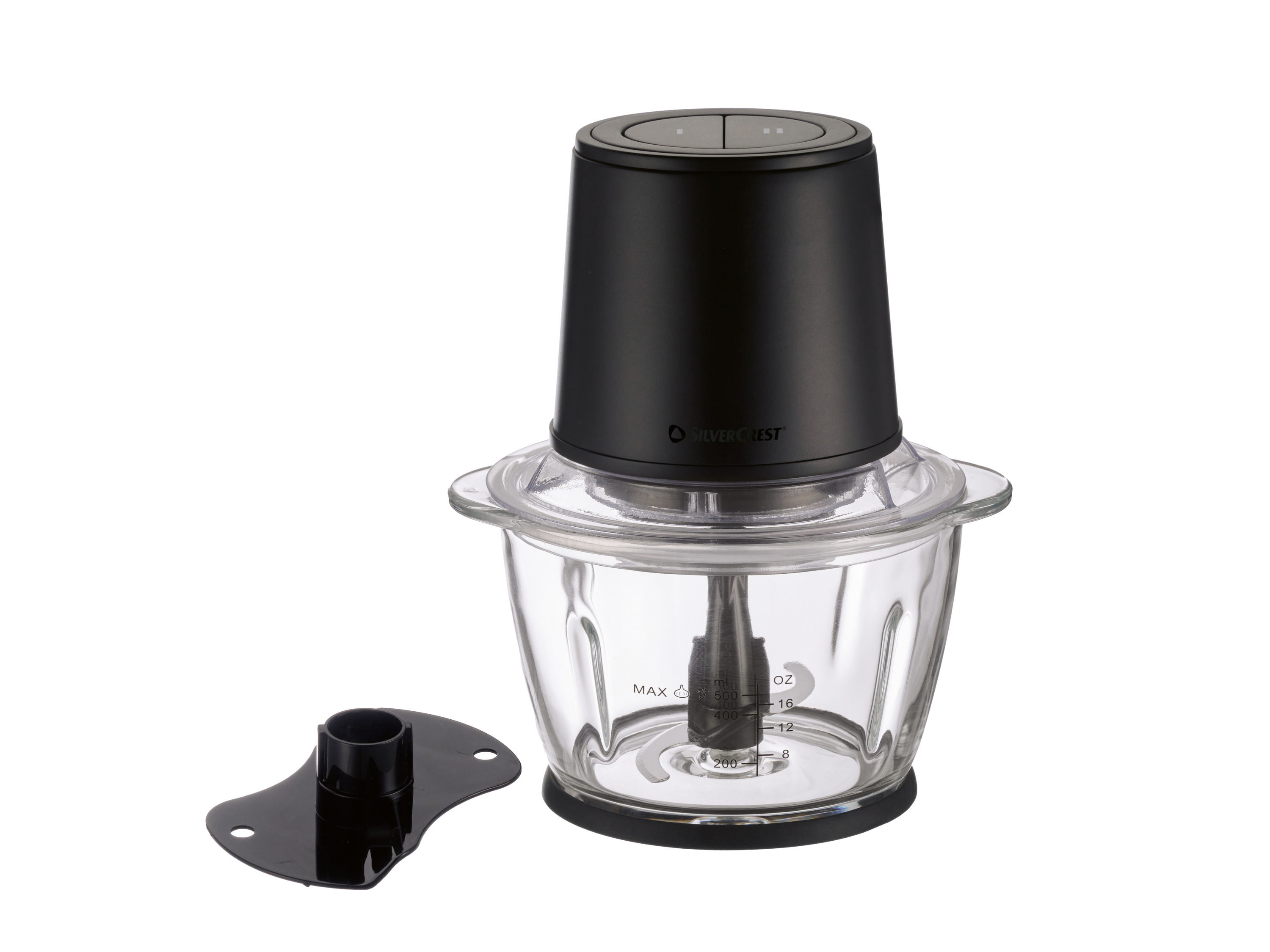 Silvercrest Rozdrabniacz uniwersalny, szklany 500 W Czarny