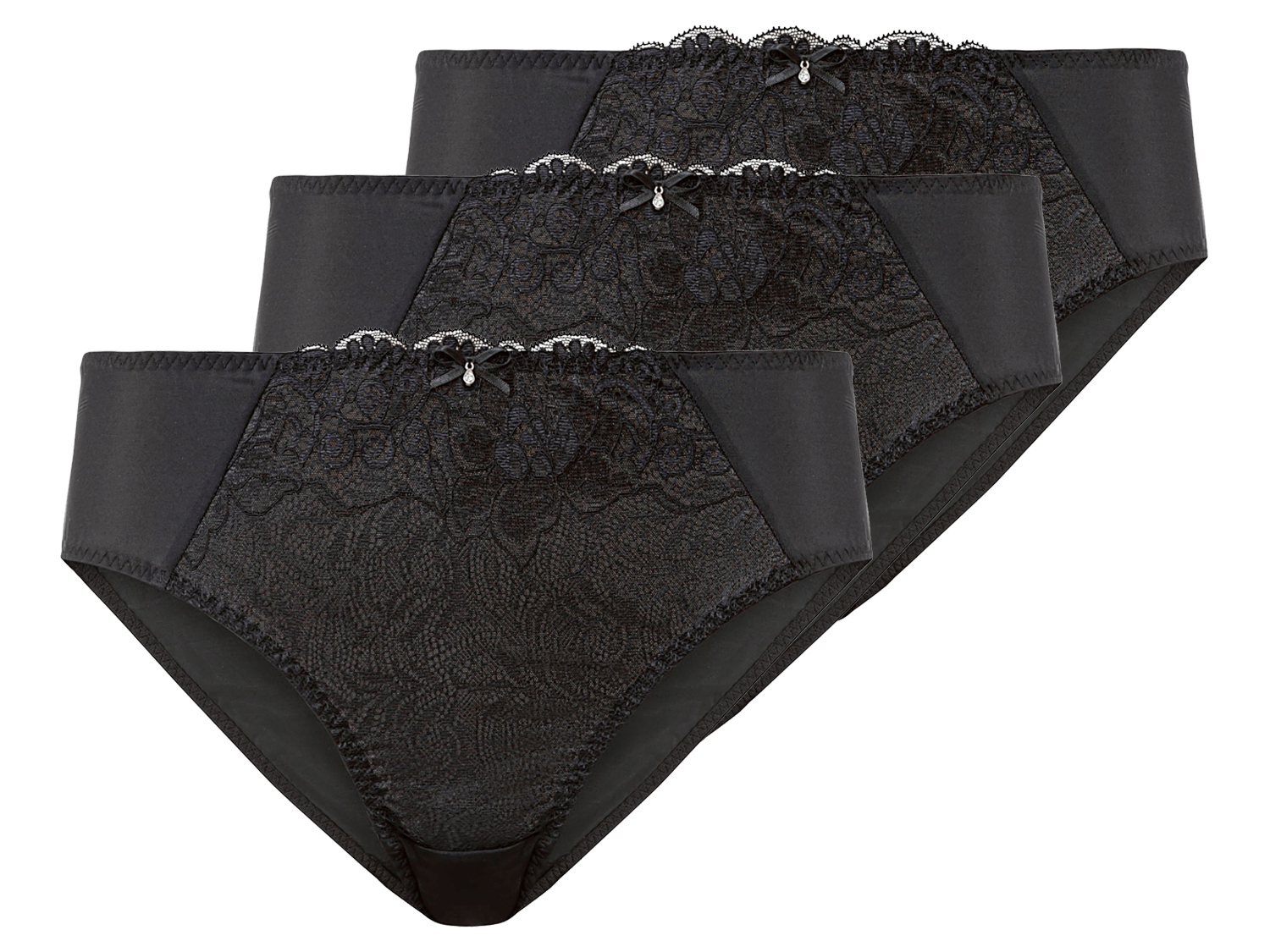 esmara Figi damskie, 3 pary Xl48/50, Czarny