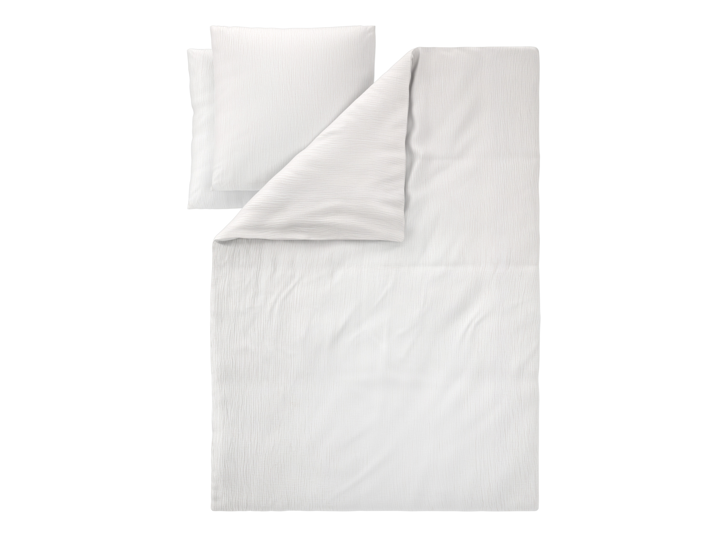 Livarno Pościel z bawełny muślinowej, 220 x 200 cm Biały