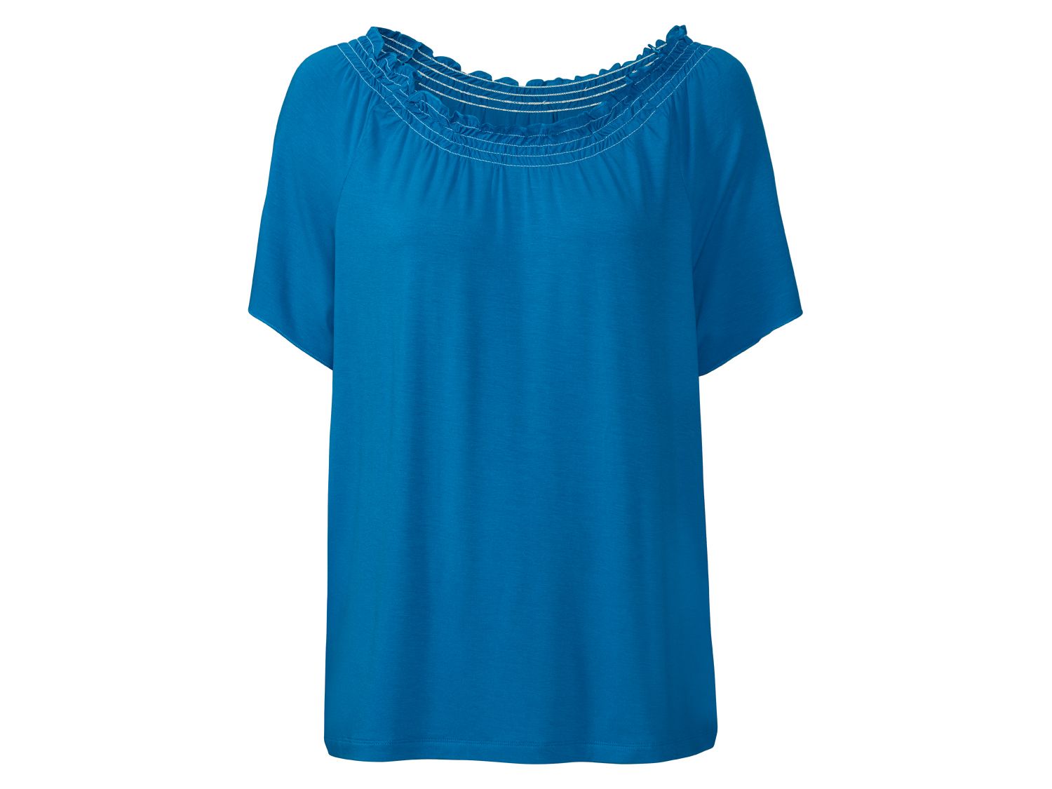 esmara Bluzka damska z wiskozy, 1 sztuka Niebieski, XS 32-34