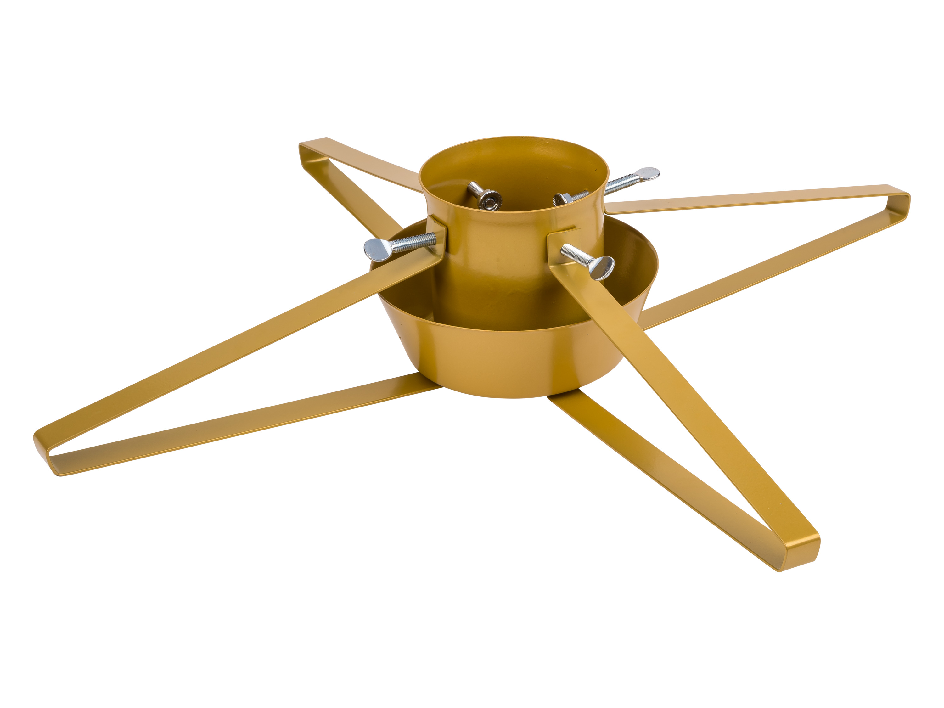 Livarno home Stojak metalowy na choinkę Złoty