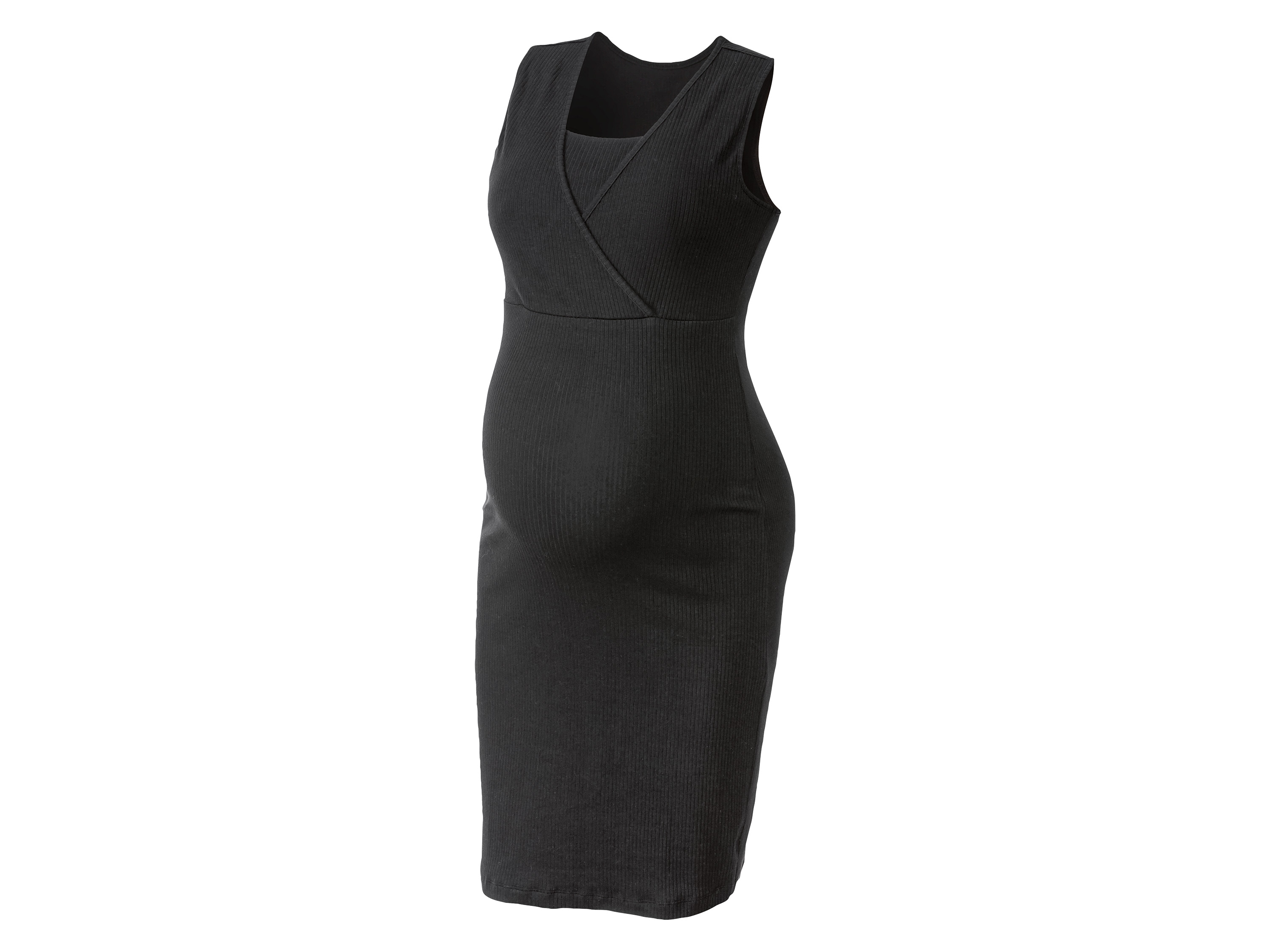 esmara Sukienka ciążowa damska z bawełną Czarny, S36/38