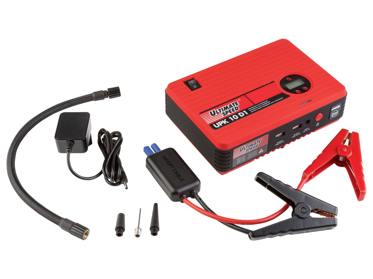 Ultimate Speed Urządzenie rozruchowe z powerbankiem i kompresorem UPK 10 D1