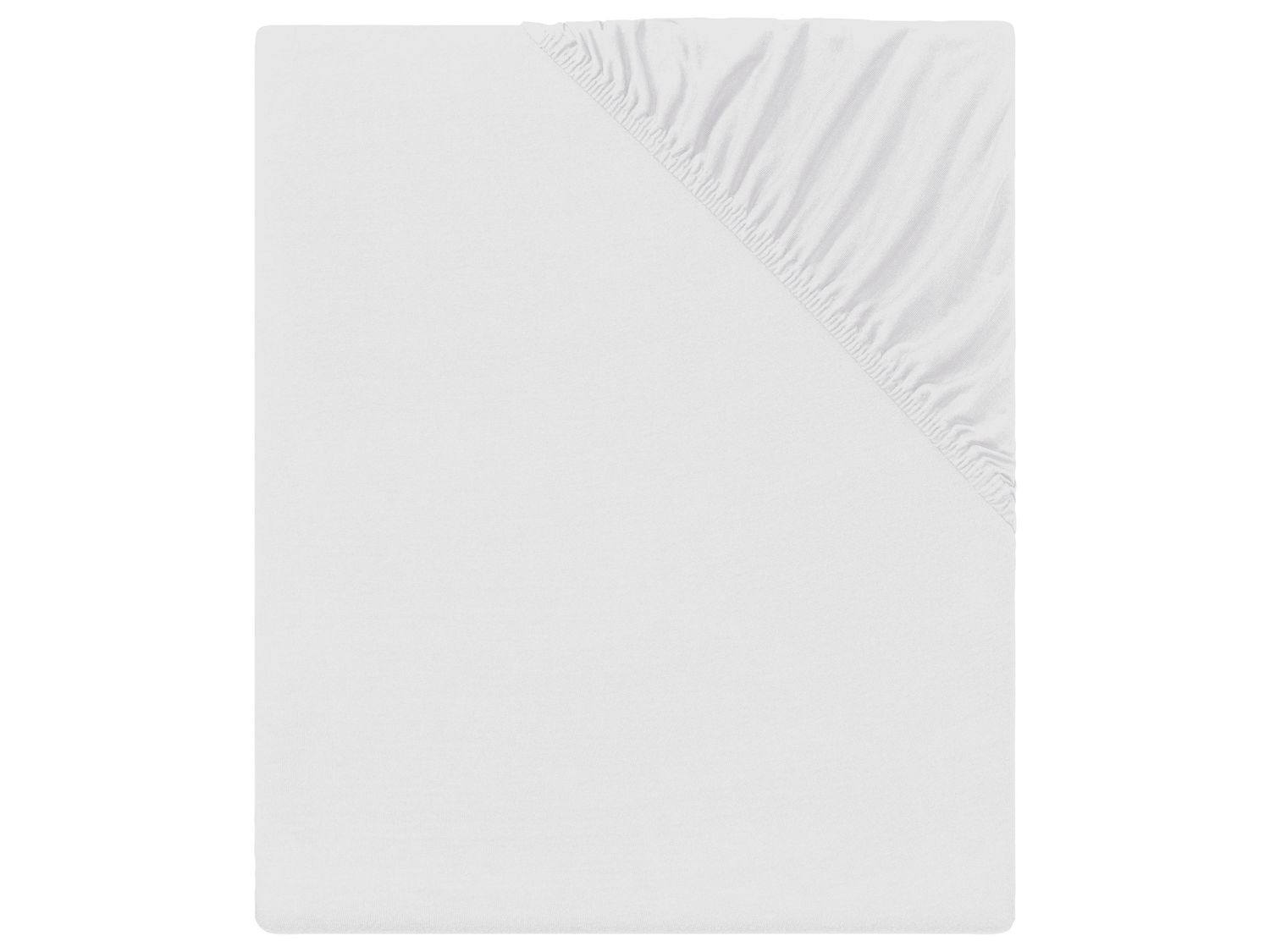 meradiso Prześcieradło na gumce z jersey 90 - 100 x 200 cm Biały