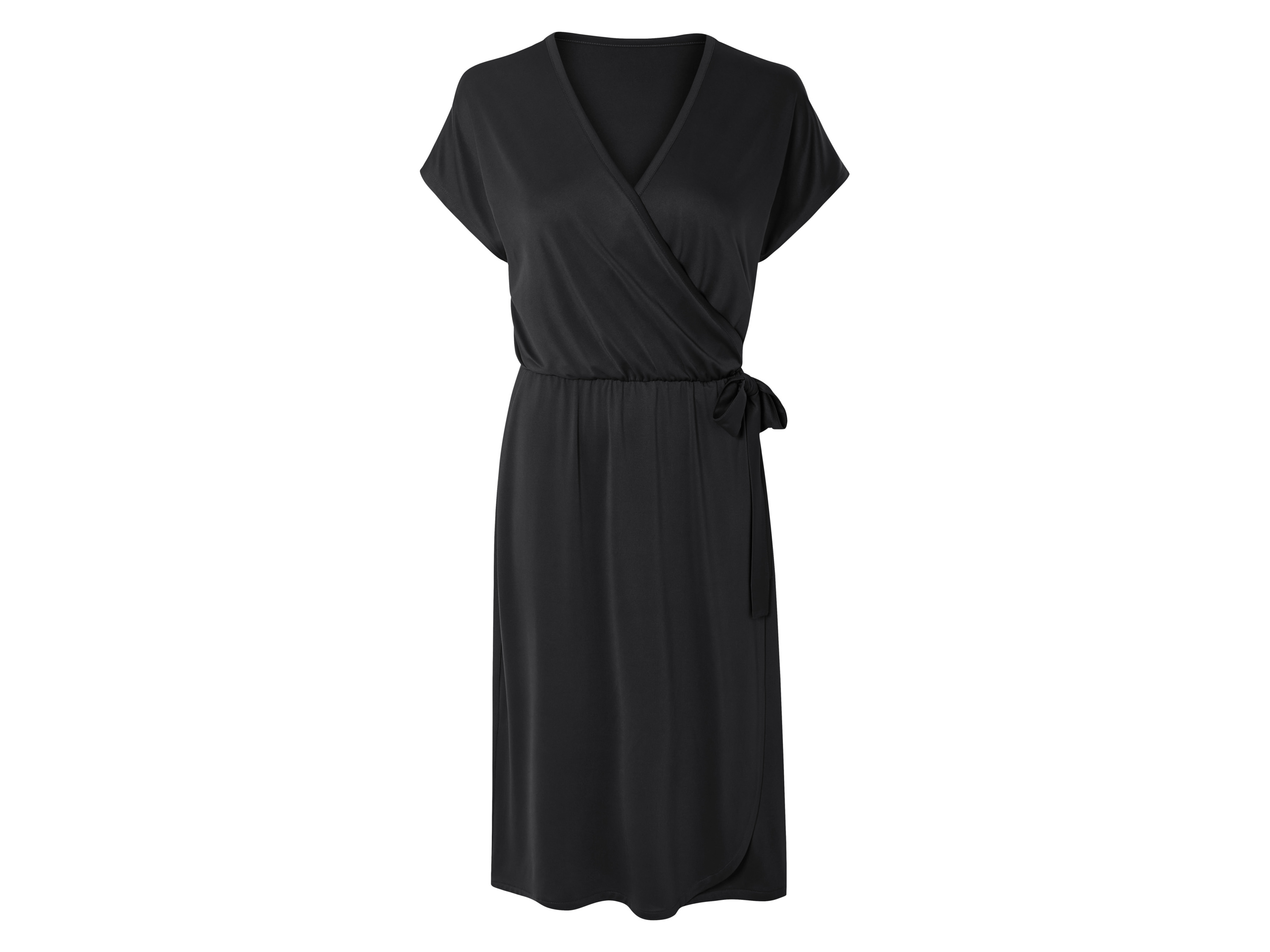esmara Sukienka damska z kopertowym dekoltem Czarny, S36/38