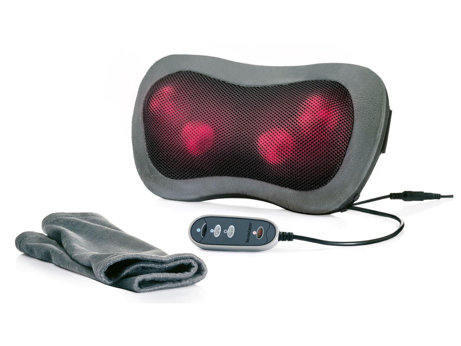 Silvercrest Personal Care Poduszka do masażu shiatsu 12 W / 14,4 W Poduszka do masażu karku