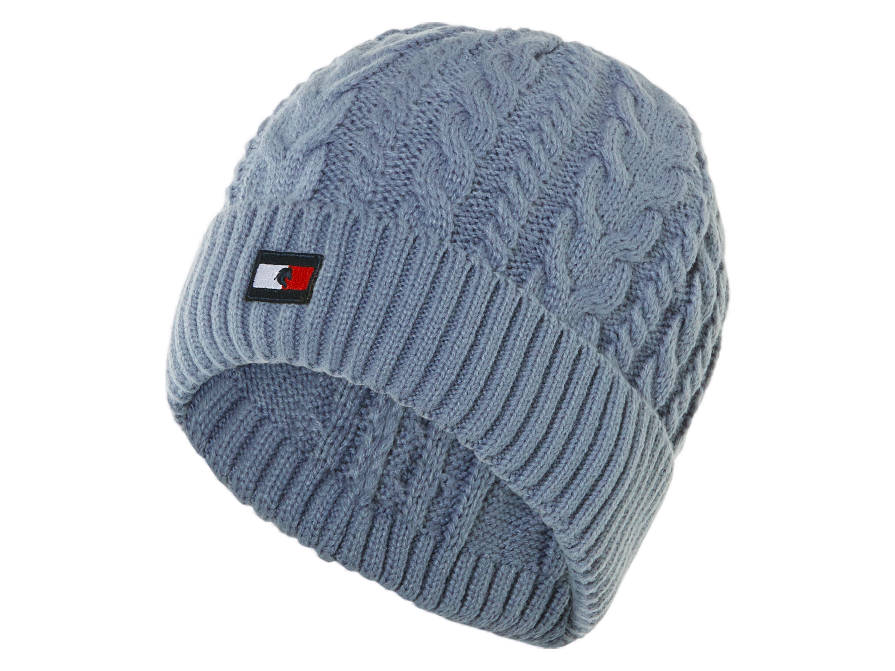 Tommy Hilfiger Equestrian Czapka dzianinowa Equestrian męska/damska Jasnoniebieski