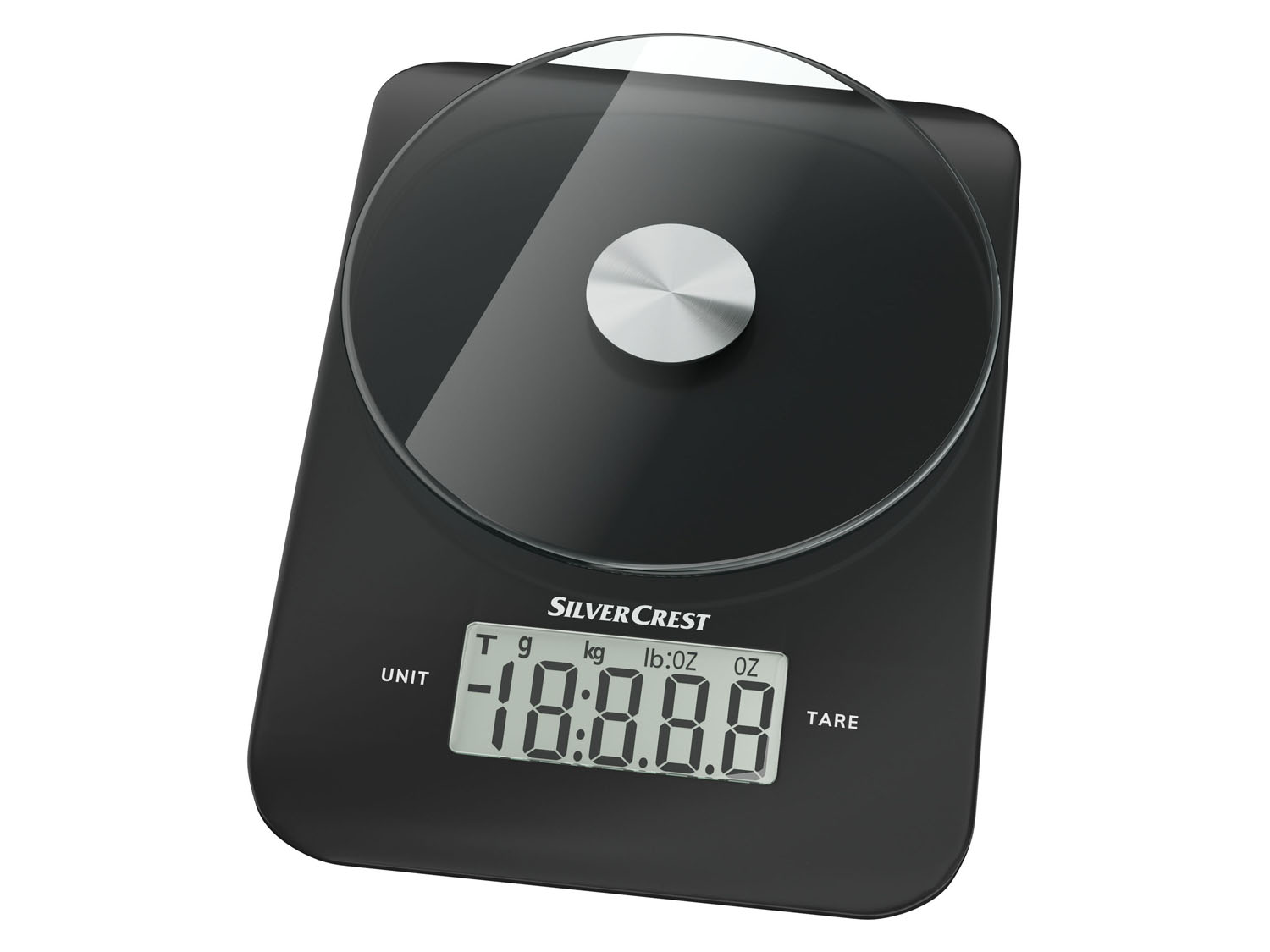 Silvercrest Kitchen Tools Elektroniczna waga kuchenna, 1 sztuka Czarny