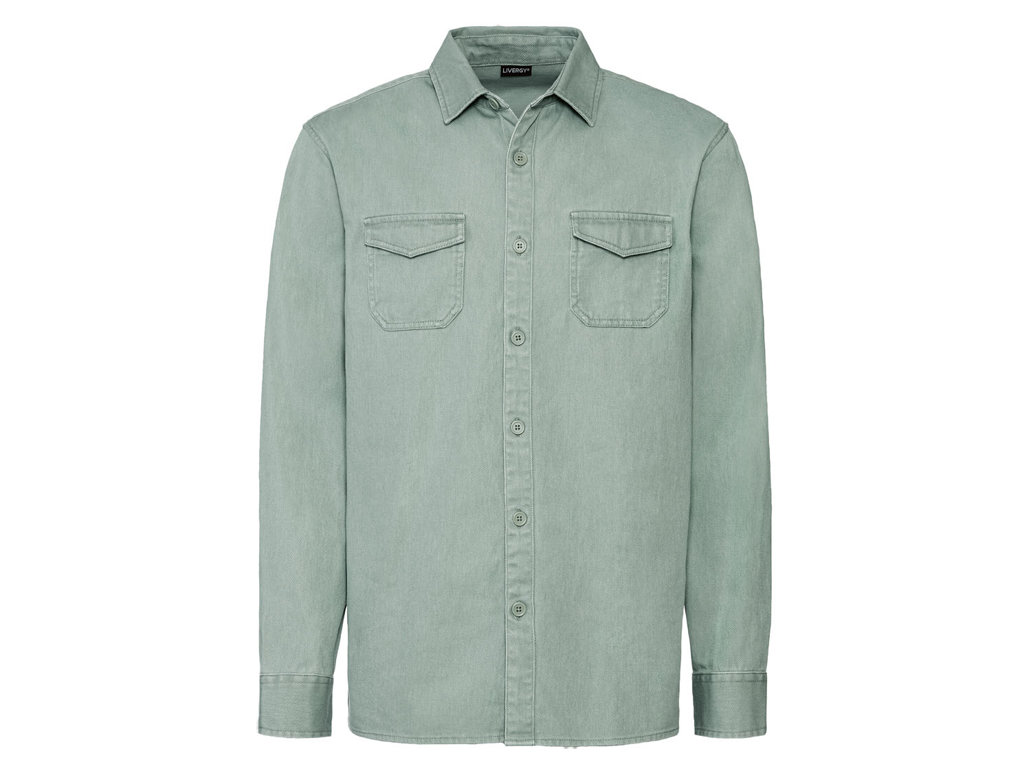 Livergy Kurtka koszulowa męska z bawełny Zielony, L52/54