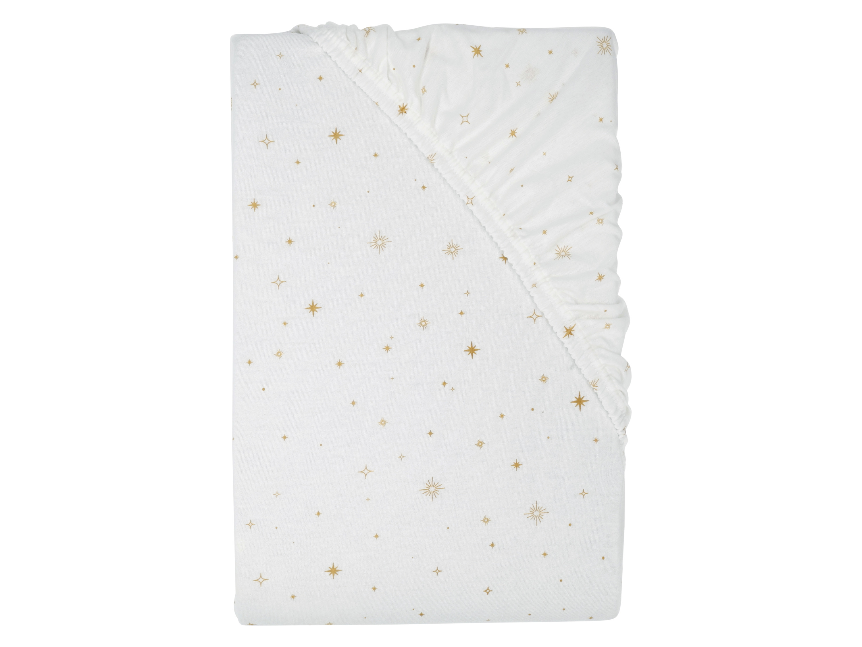 Livarno home Prześcieradło z dżerseju z gumką, 140-160 x 200 cm Gwiazdy