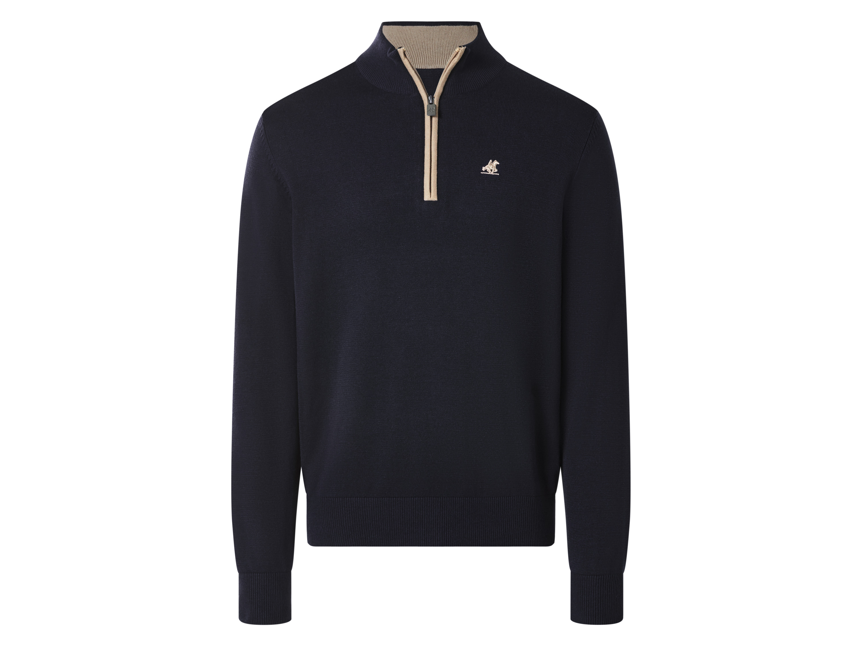 esmara Men U.s. Grand Polo Sweter męski typu troyer Granatowy, M 48/50