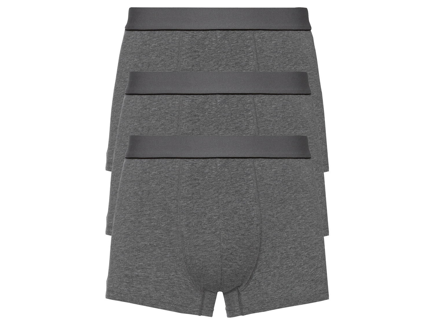 Livergy Bokserki męskie z bawełną, 3 pary 8/Xxl, Szary