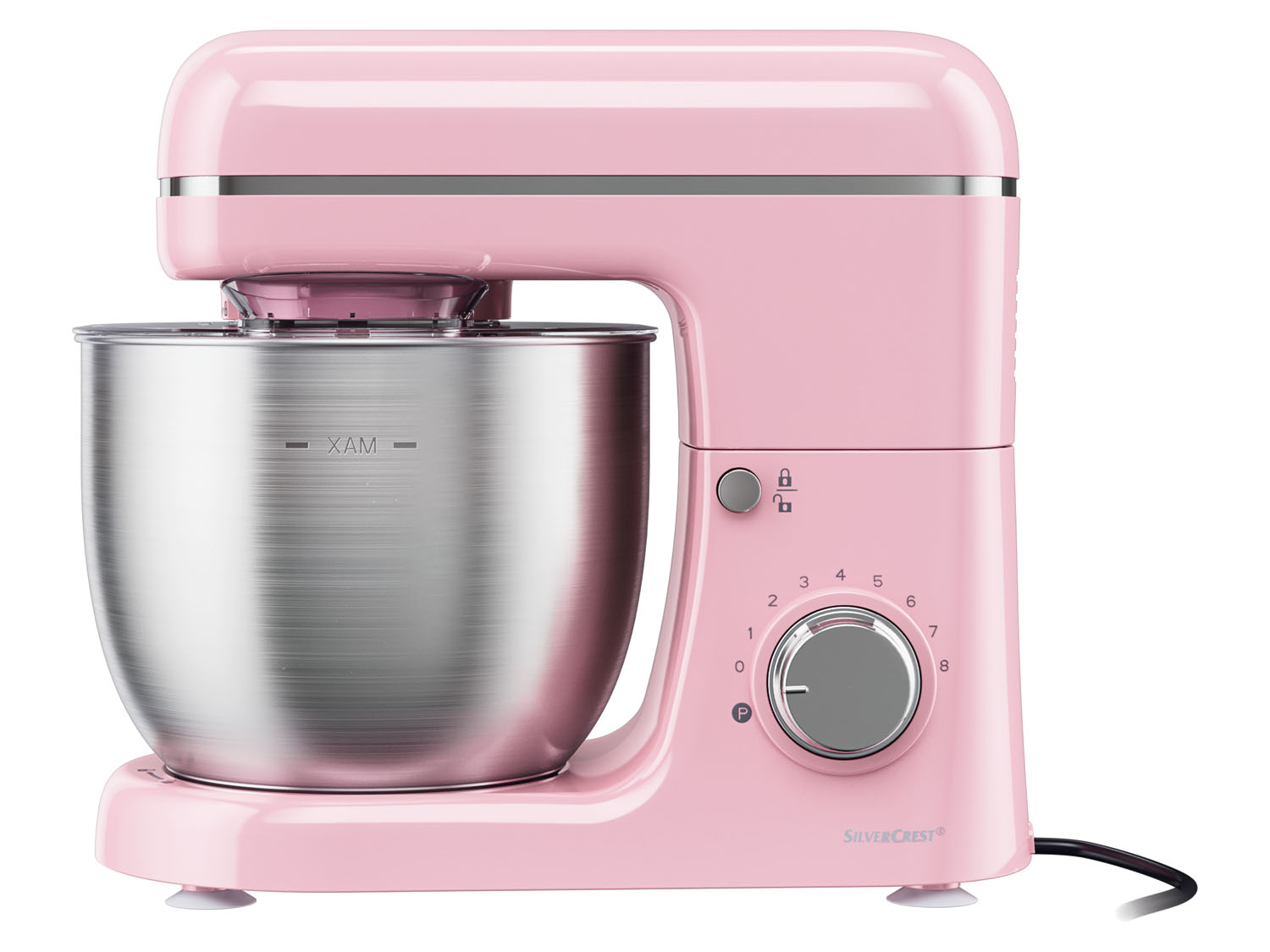 Silvercrest Kitchen Tools Robot kuchenny planetarny SKM 600 C2, 600 W, różowy