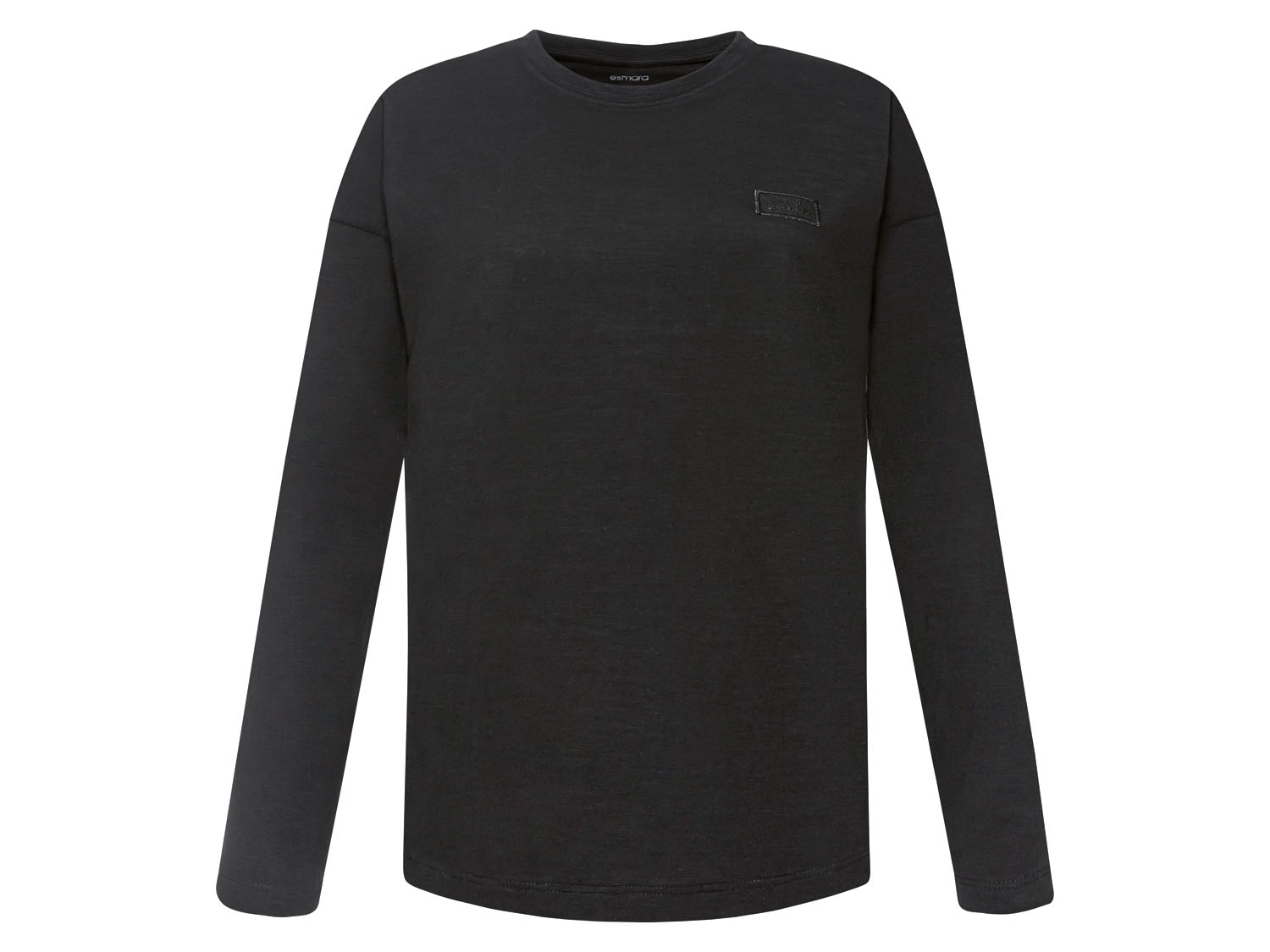 esmara Bluzka damska z bawełny, 1 sztuka Czarny, S36/38