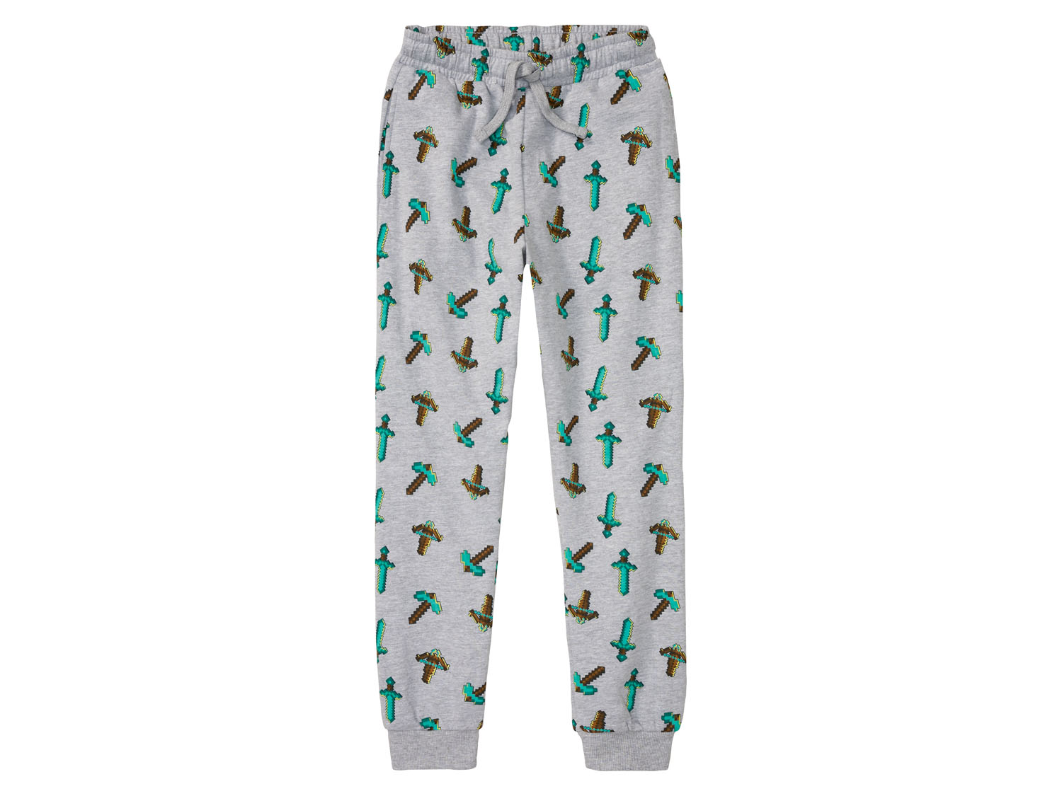 Minecraft Spodnie dresowe dziecięce, 1 para 116, Szary