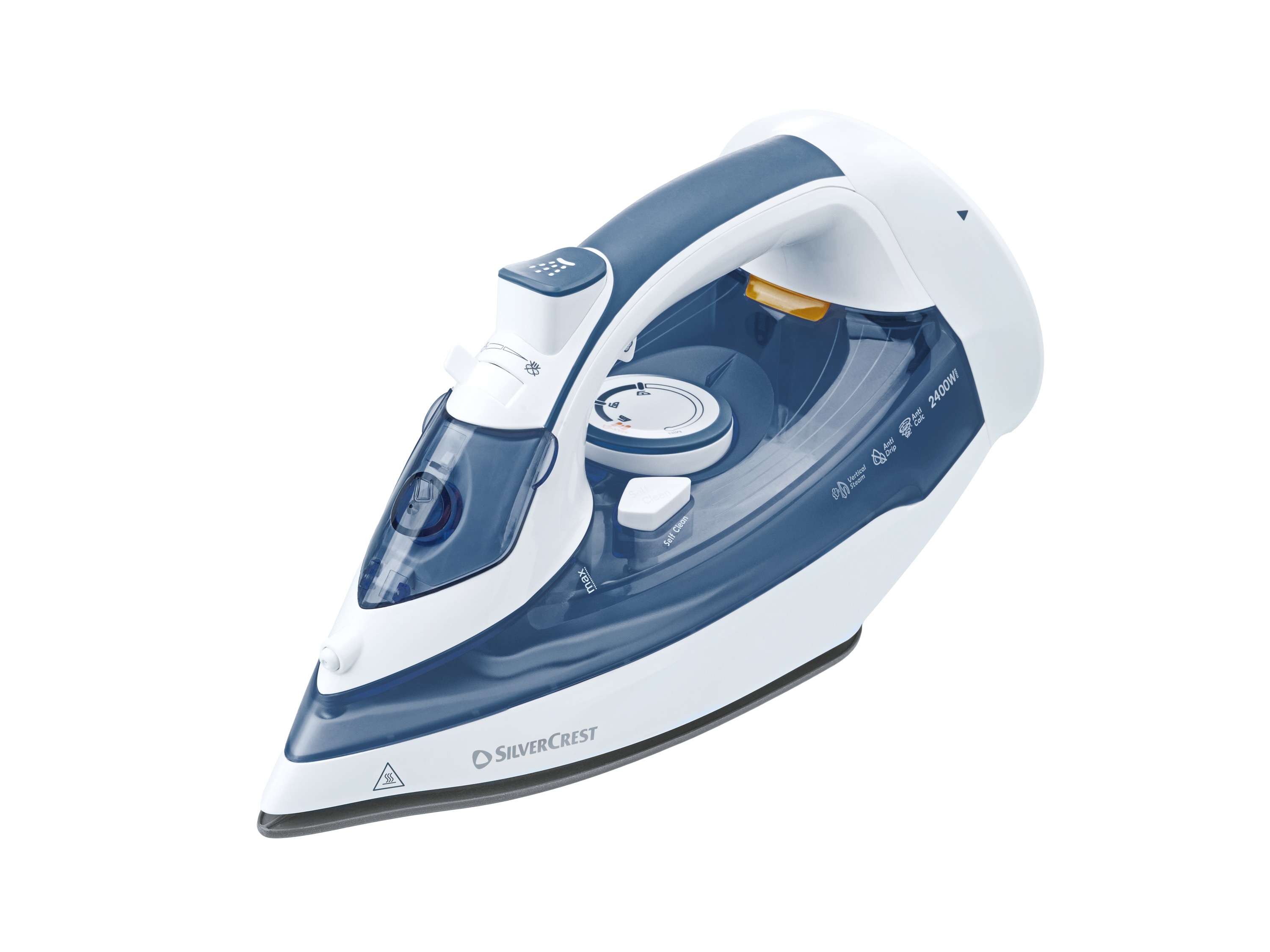 Silvercrest Bezprzewodowe żelazko parowe, 2400 W Niebieski