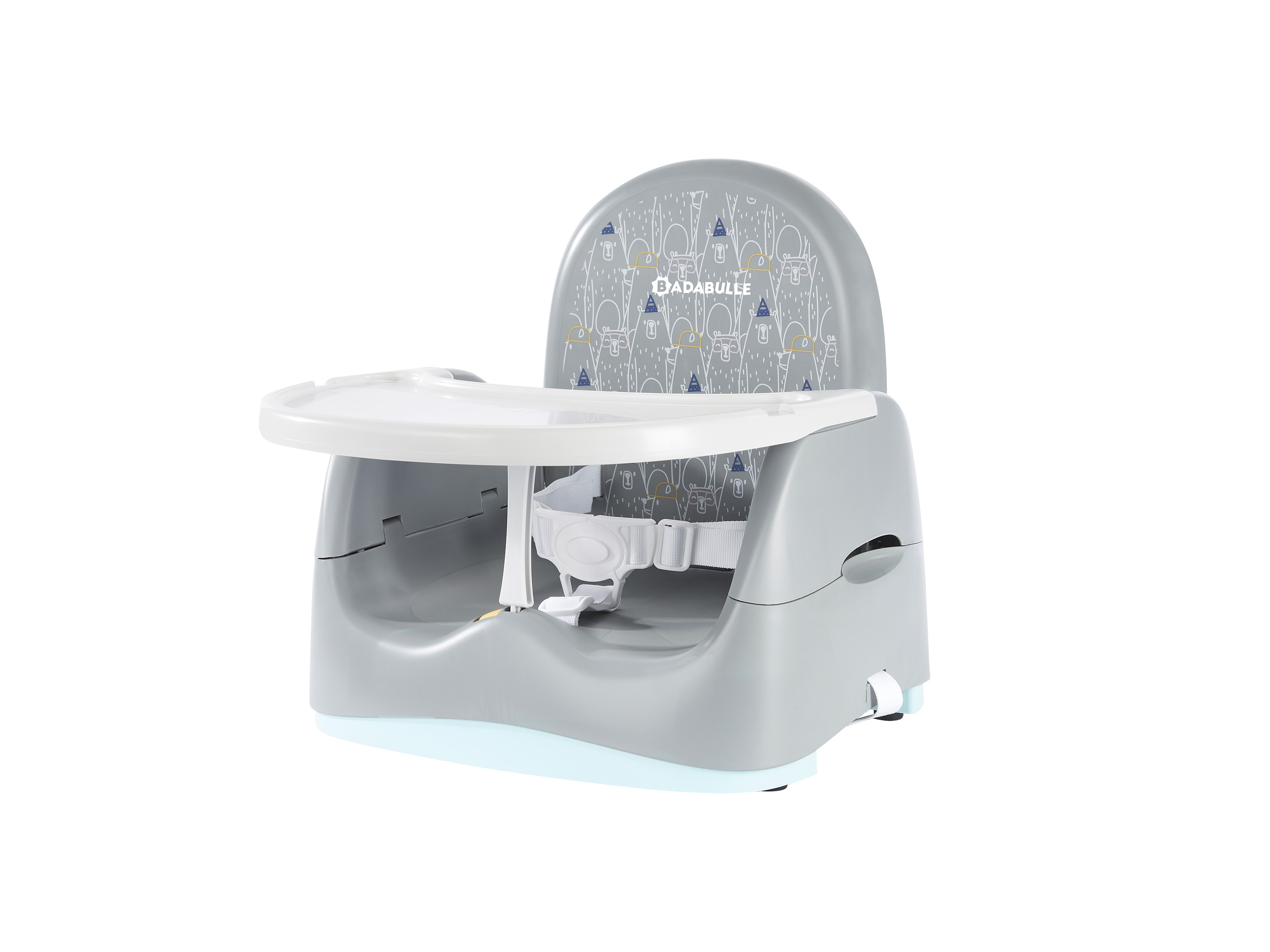 Badabulle Fotelik podwyższający "Home & Go Bears" z regulacją wysokości