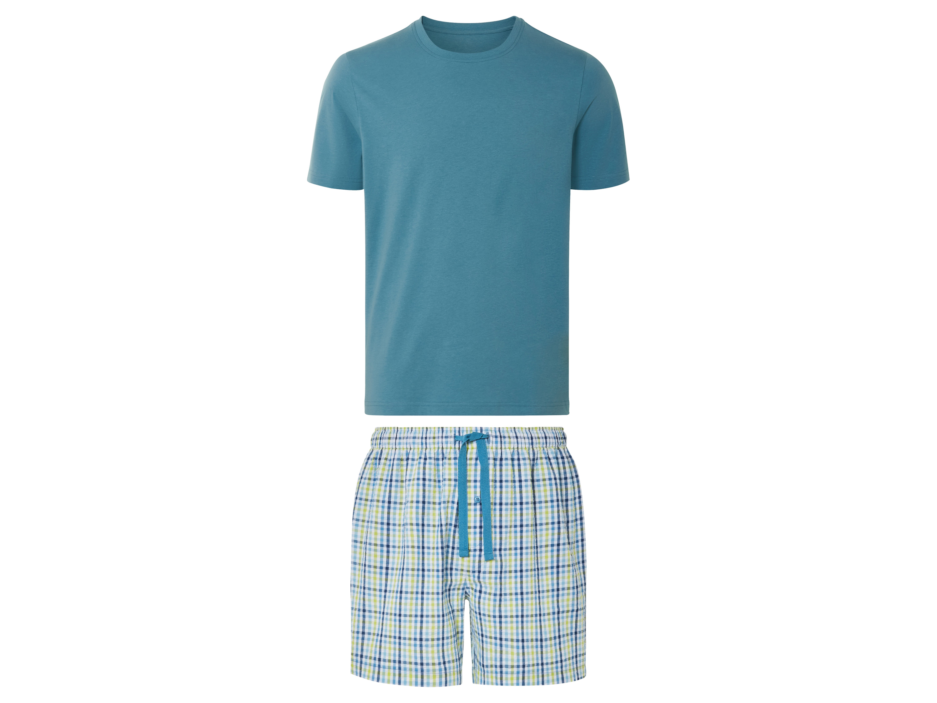 Livergy Piżama męska z bawełny Niebieski, XXL 60/62