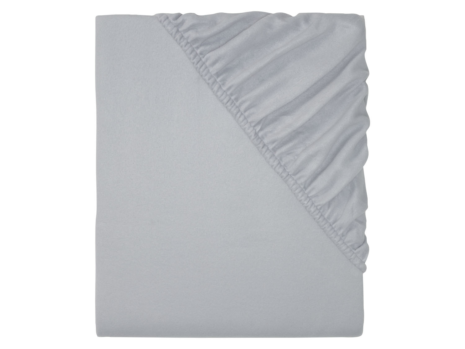 Livarno home Prześcieradło z polaru z gumką, 140-160 x 200 cm, 1 sztuka Jasnoszary