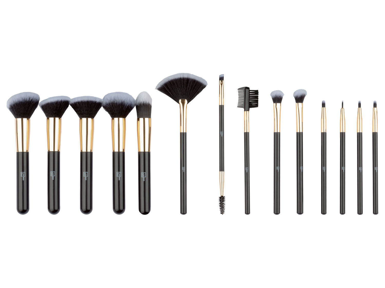 Livarno home Zestaw 14 pędzli do makijażu