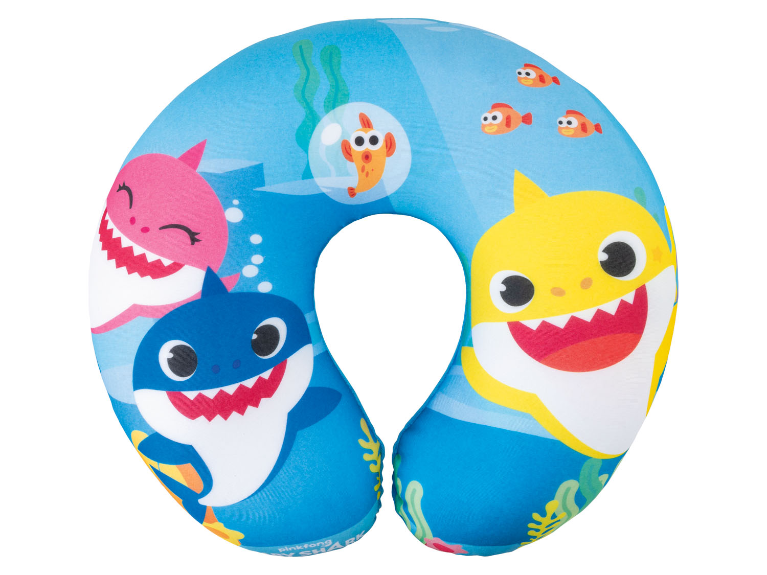 Poduszka podróżna dla dzieci, 32 x 30 cm Wzór Baby Shark